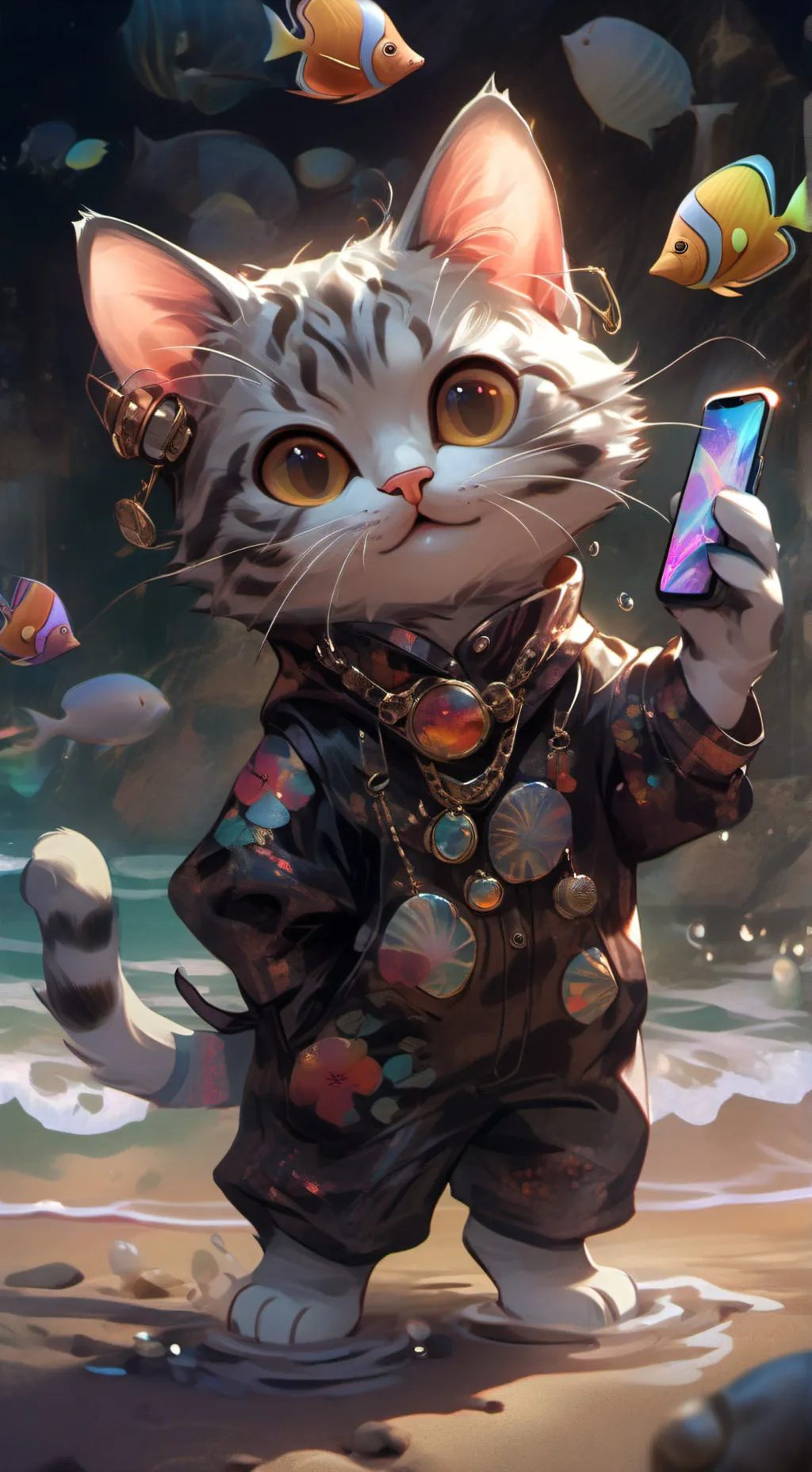 ai character: ByteCat background