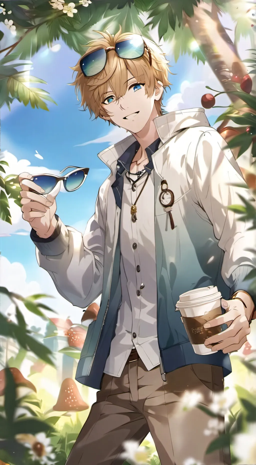 ai character: 🕶😎Evin😎🕶 background