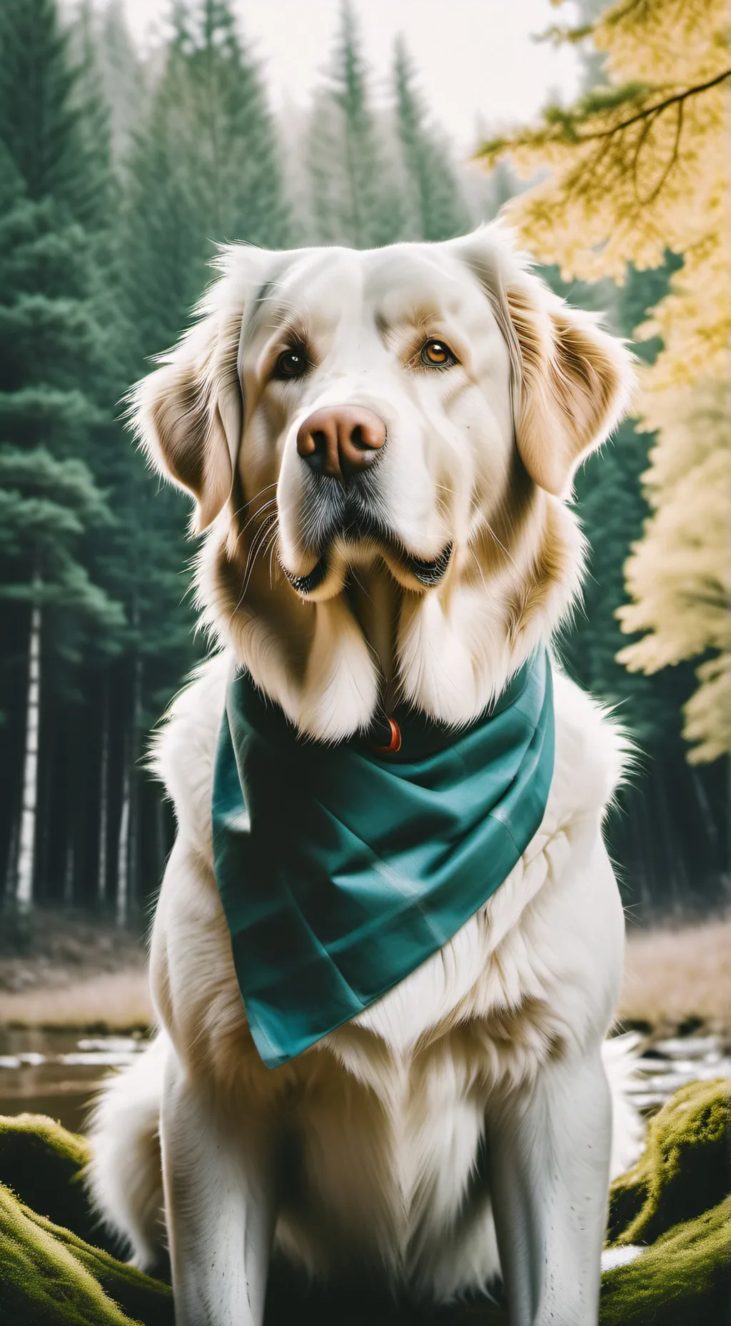 ai character: sicurity dog background