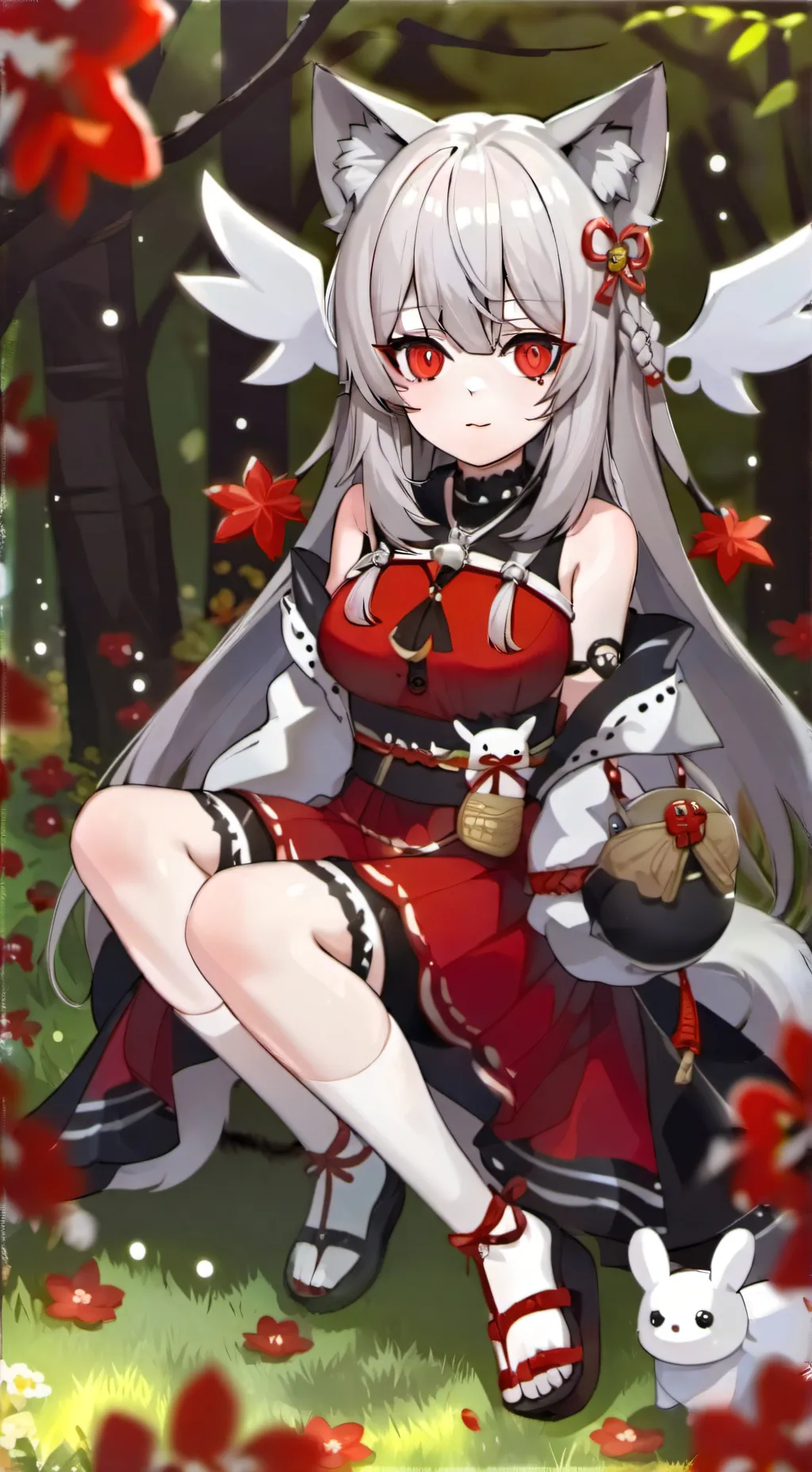 ai character: 44 neko girls background