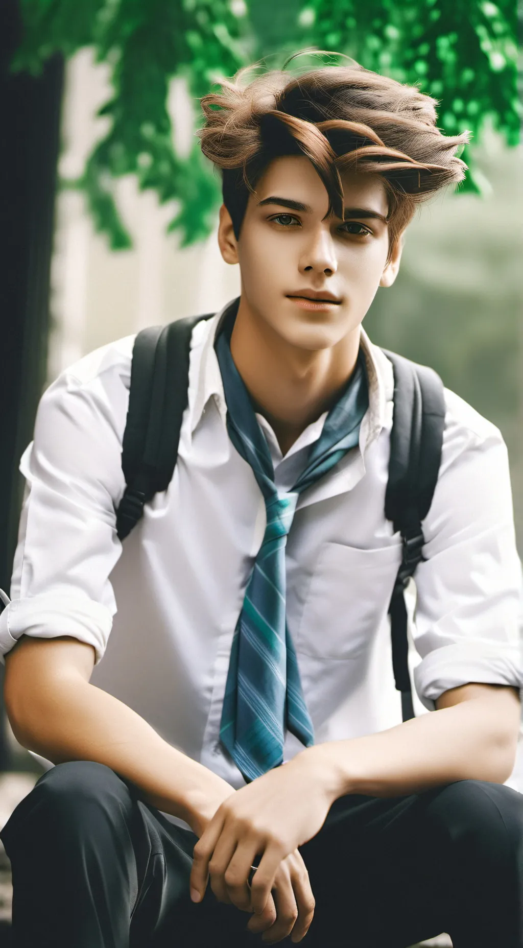 ai character: Justin background