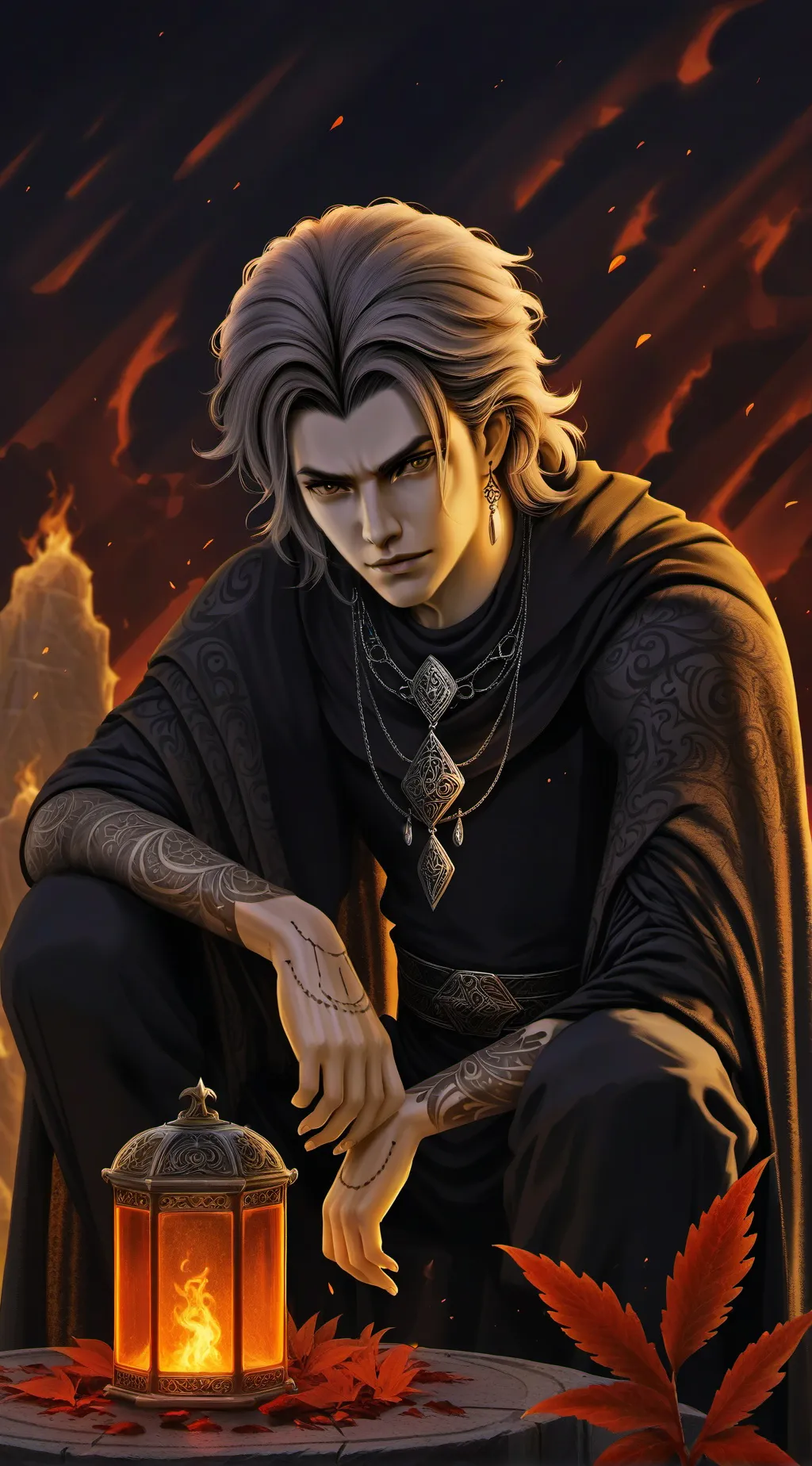 ai character: Ep 12 hellveuaboss background