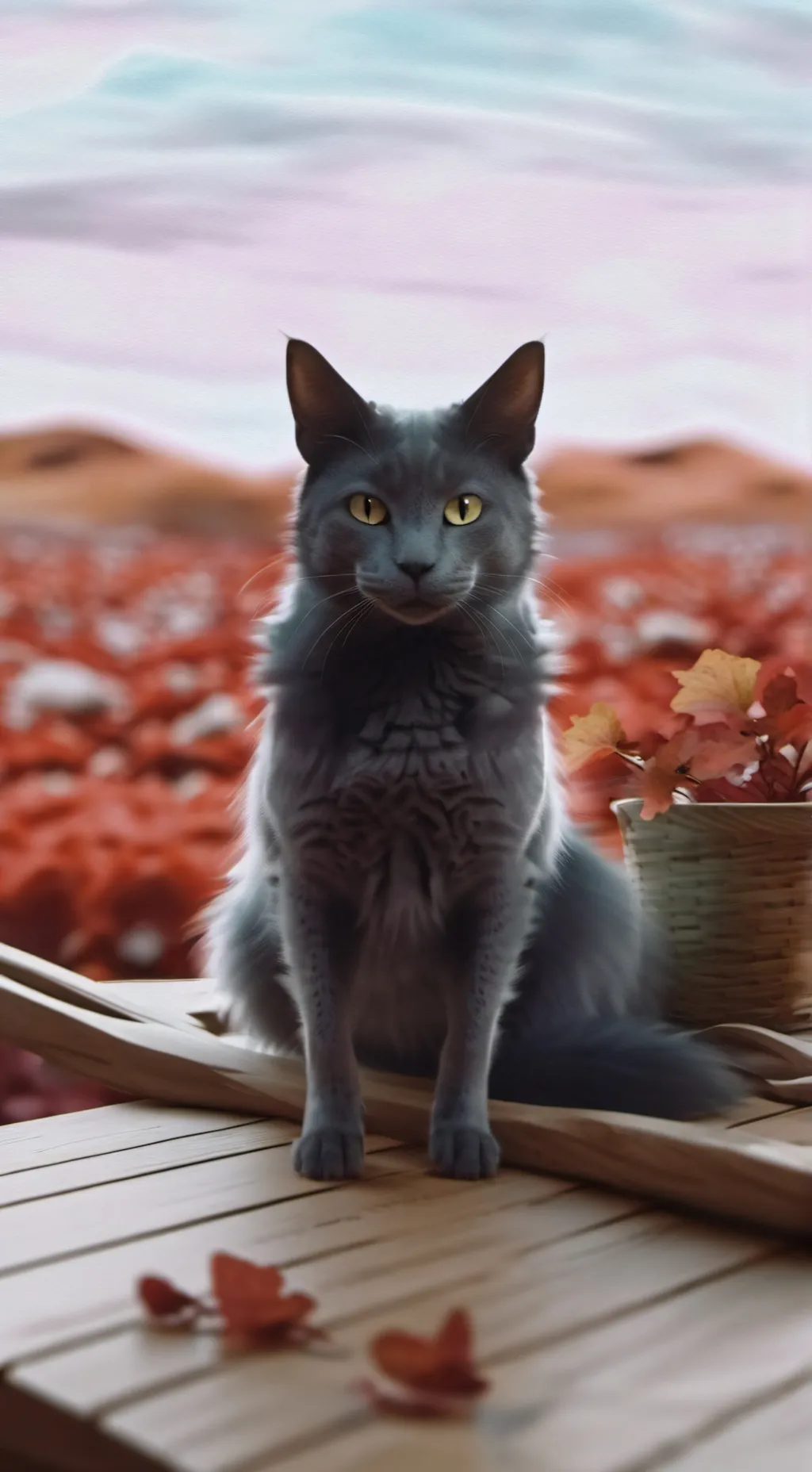 ai character: Todd gay cat background
