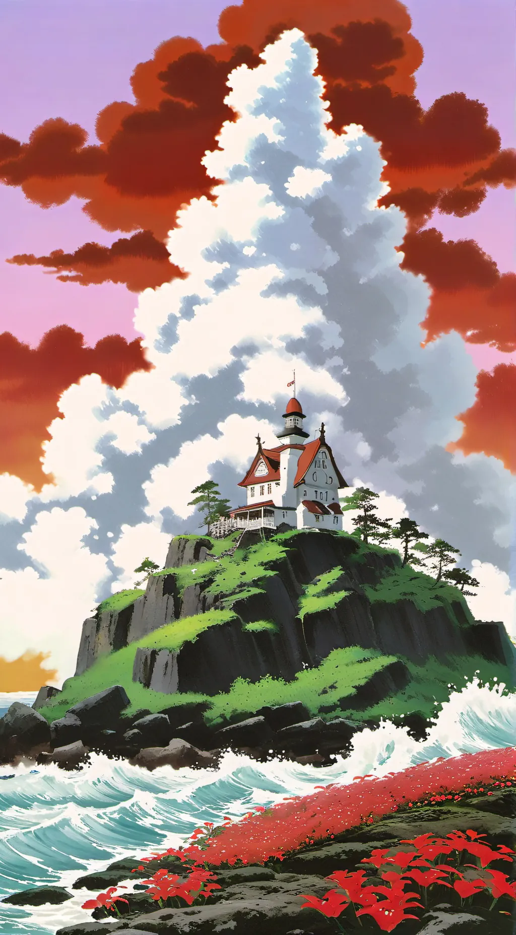 ai character: explorer island background