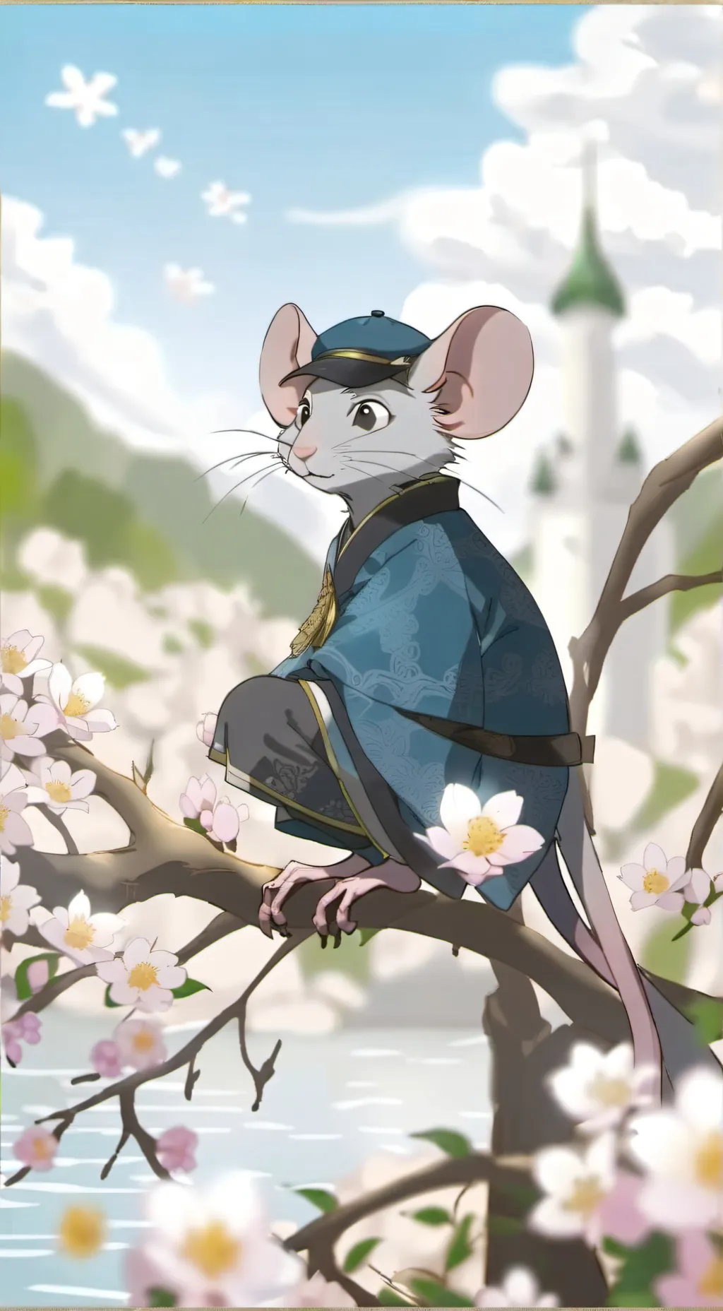 ai character: Christmas background