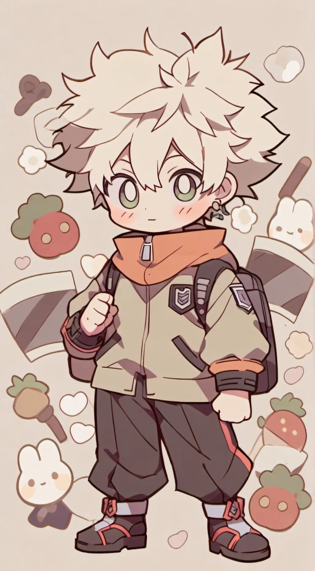 ai character: Bakugo background