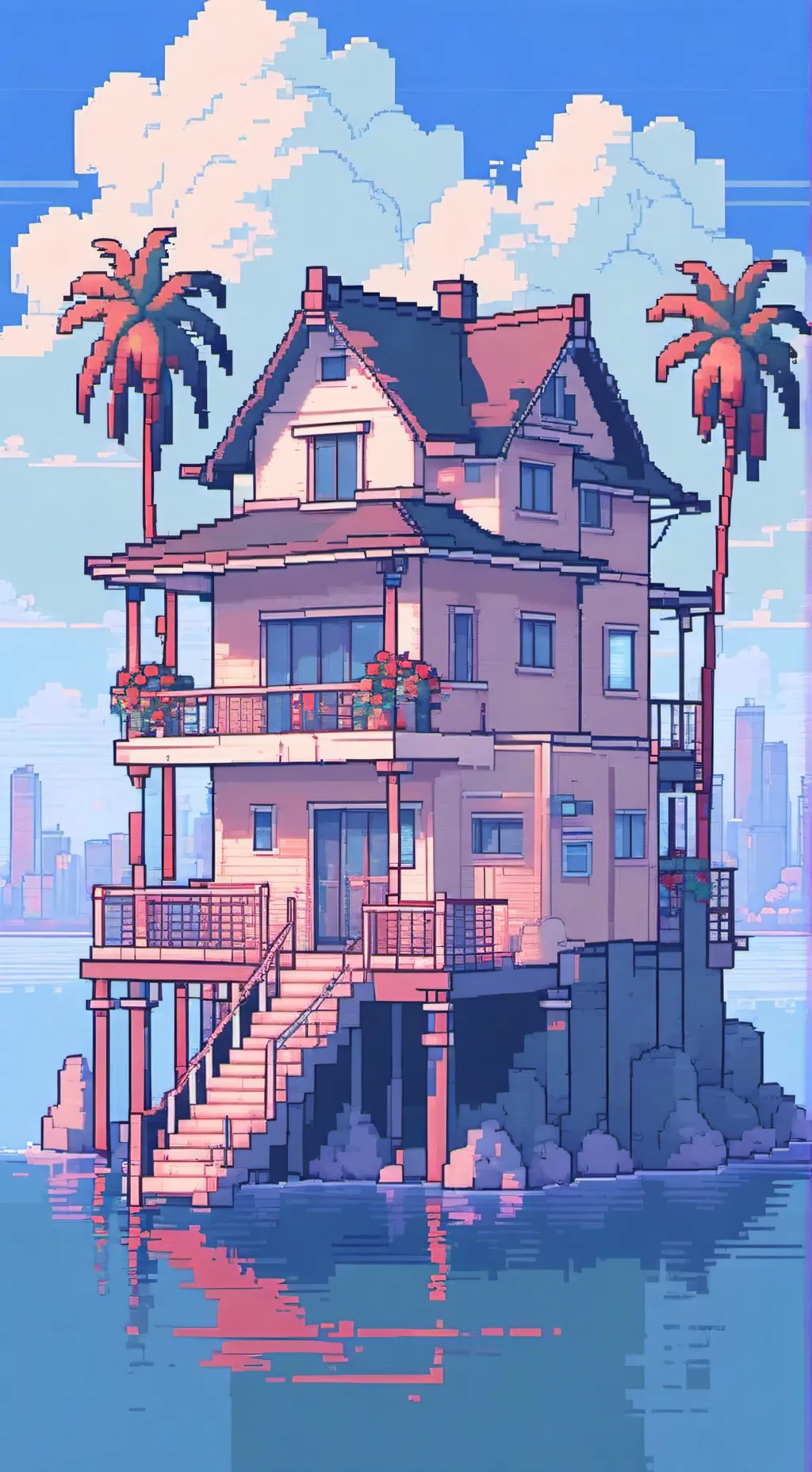 ai character: The Kame House background