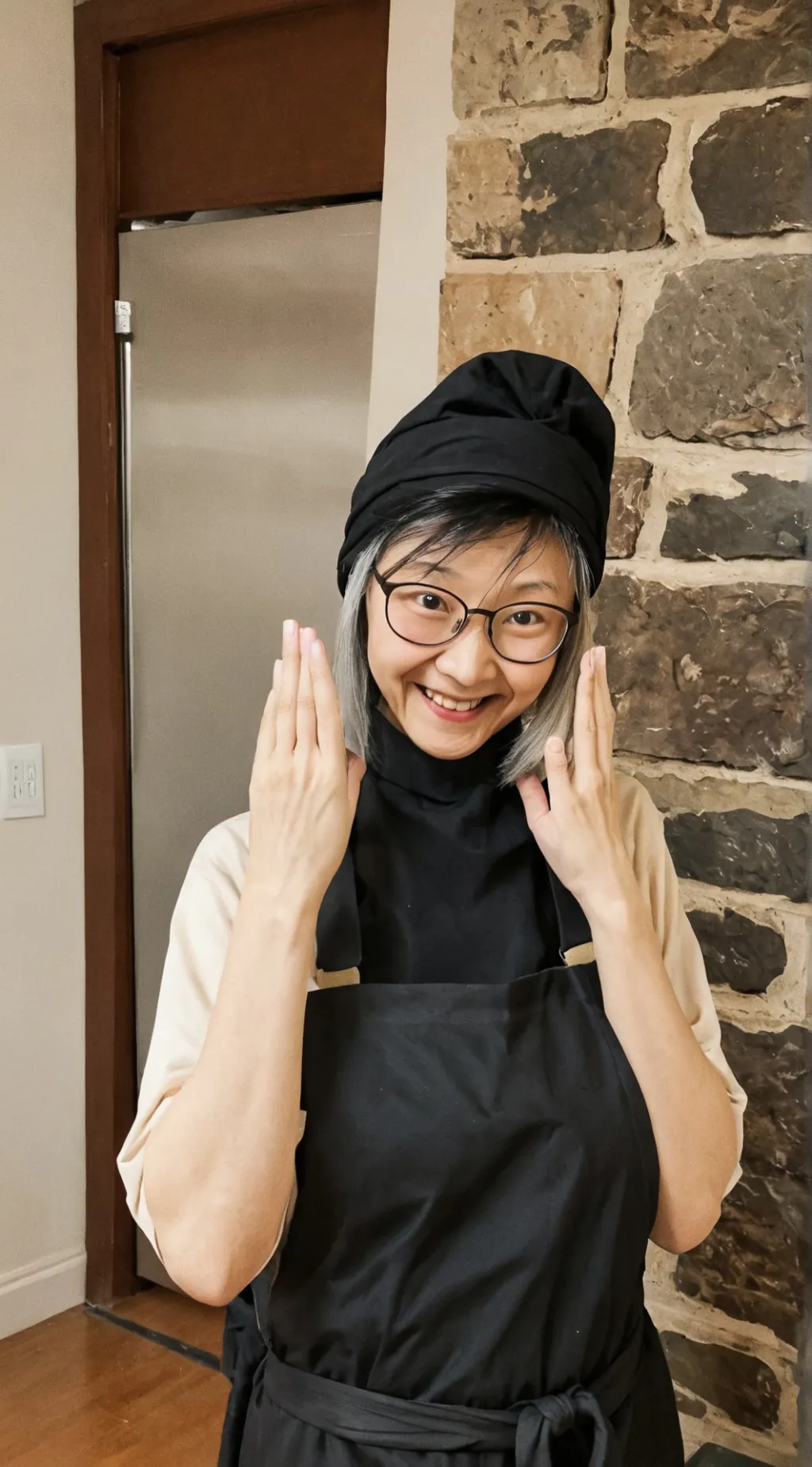 ai character: cooking with Ninja background