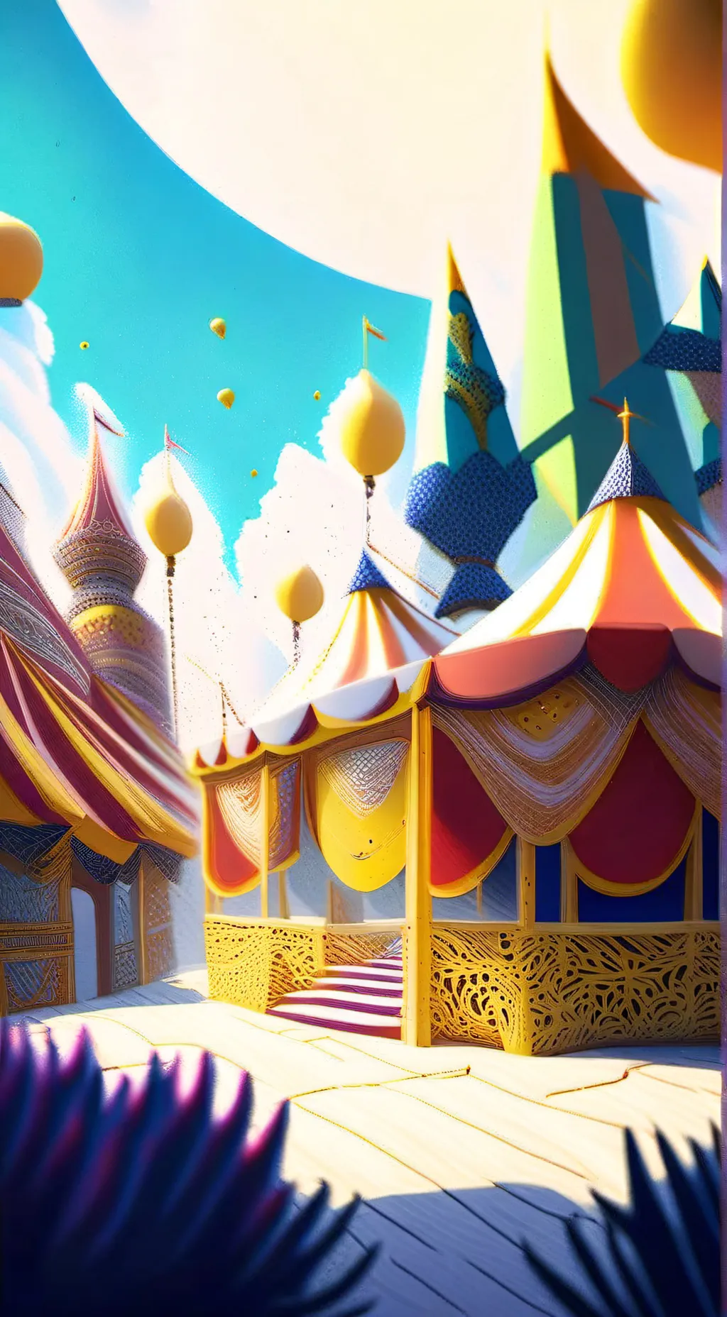 ai character: el circo digital 🎪 background