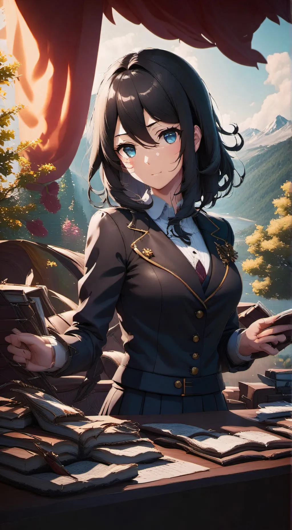 ai character: Veronica  background