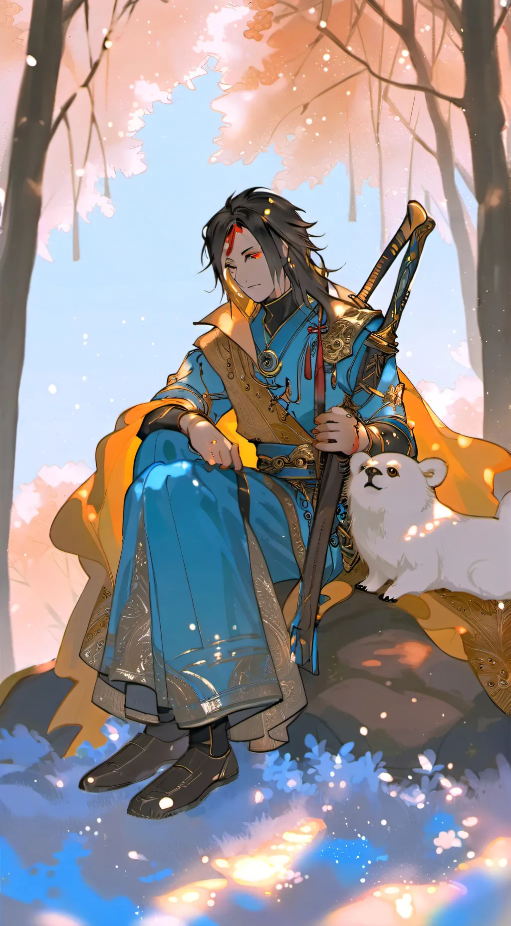 ai character: Ds movie night background