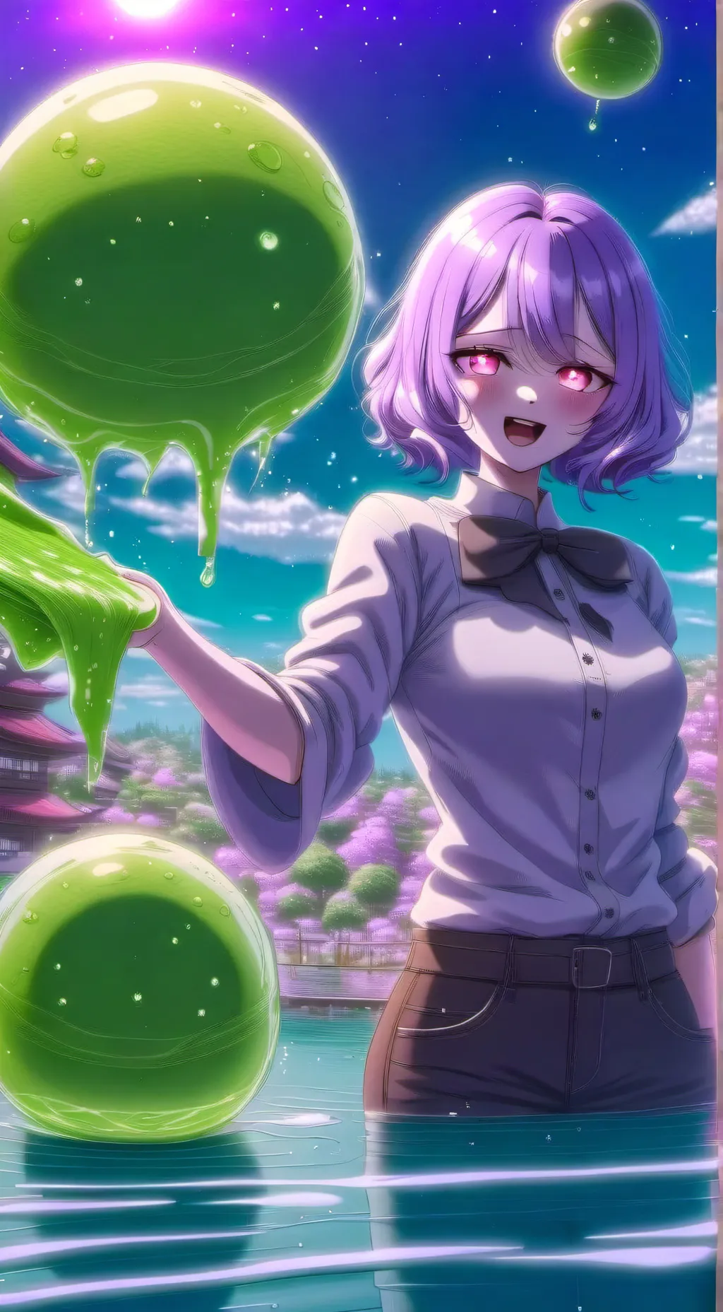 ai character: Slime  background