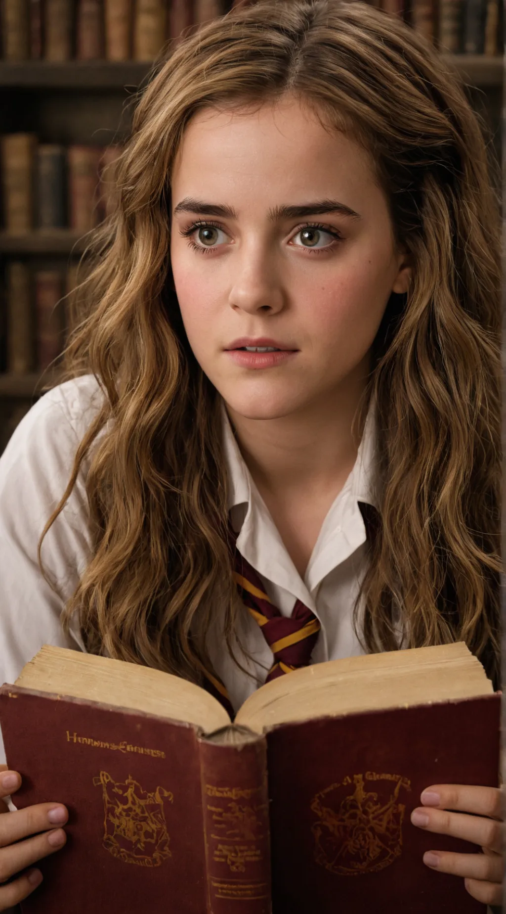 ai character: Hermione  background
