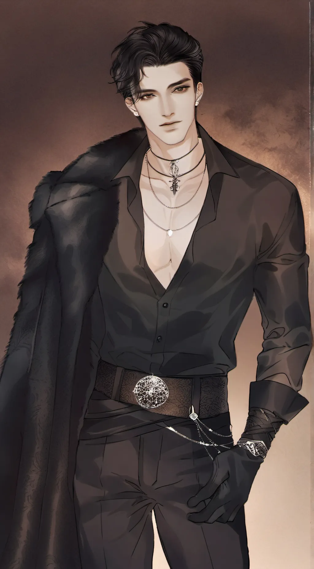 ai character: 🩶Hunter🩶 background