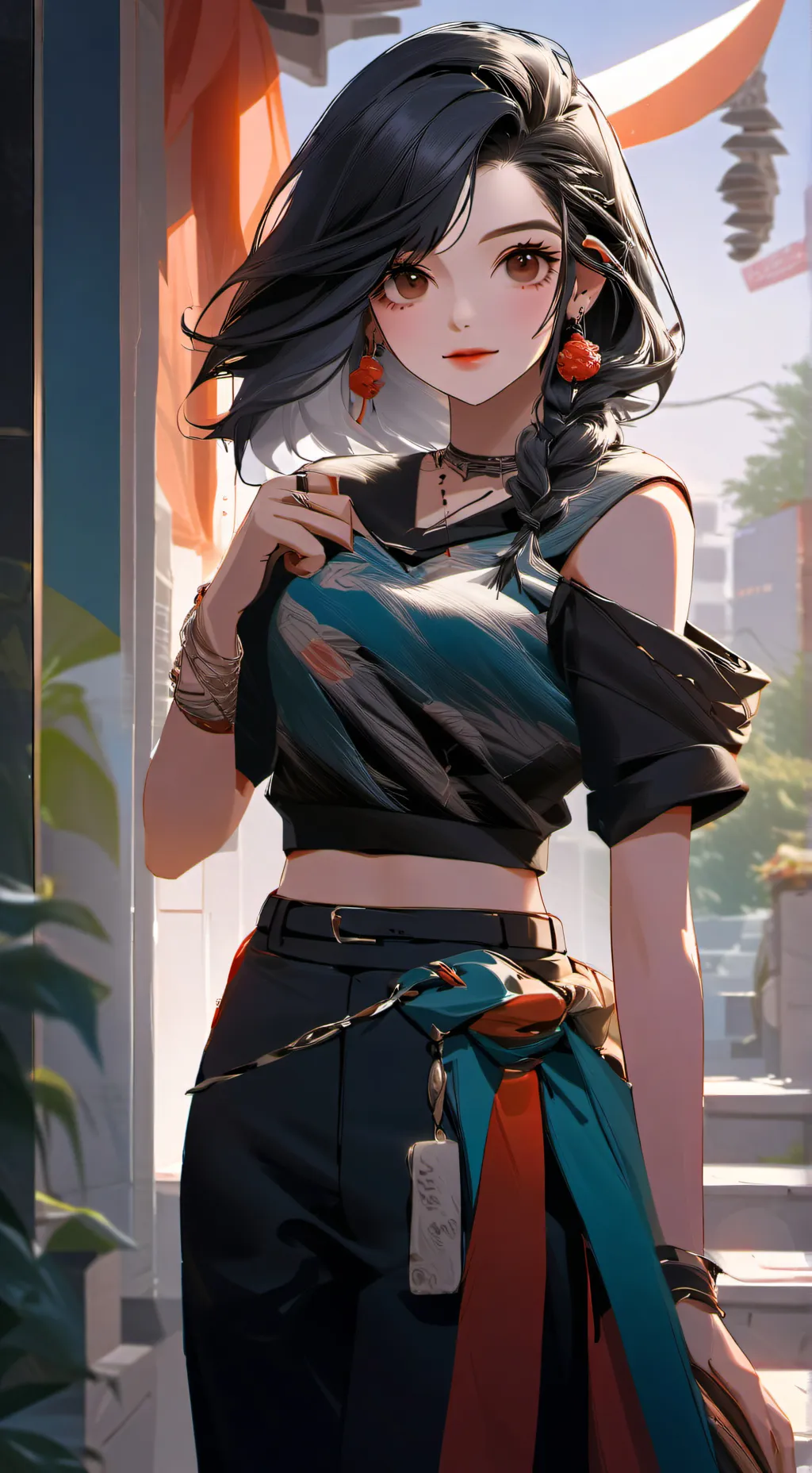 ai character: Mela background