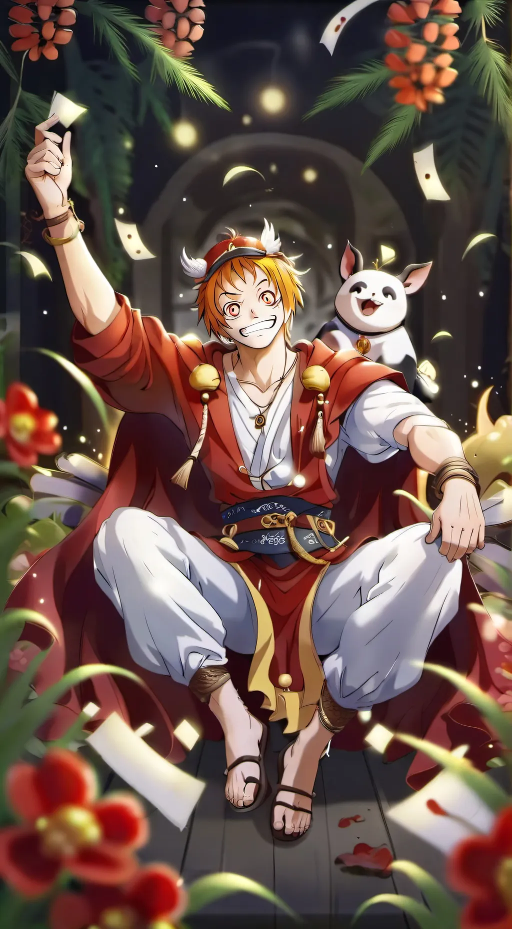 ai character: One Piece ita background