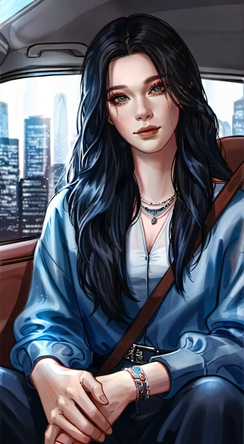 ai character: Luna background