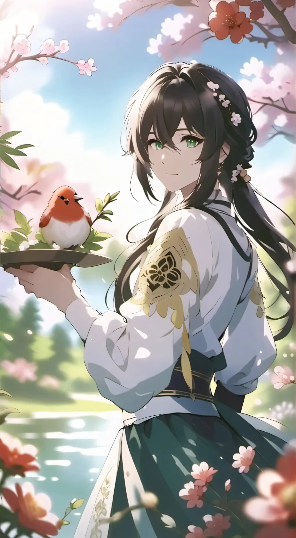 ai character: say emojis only  background