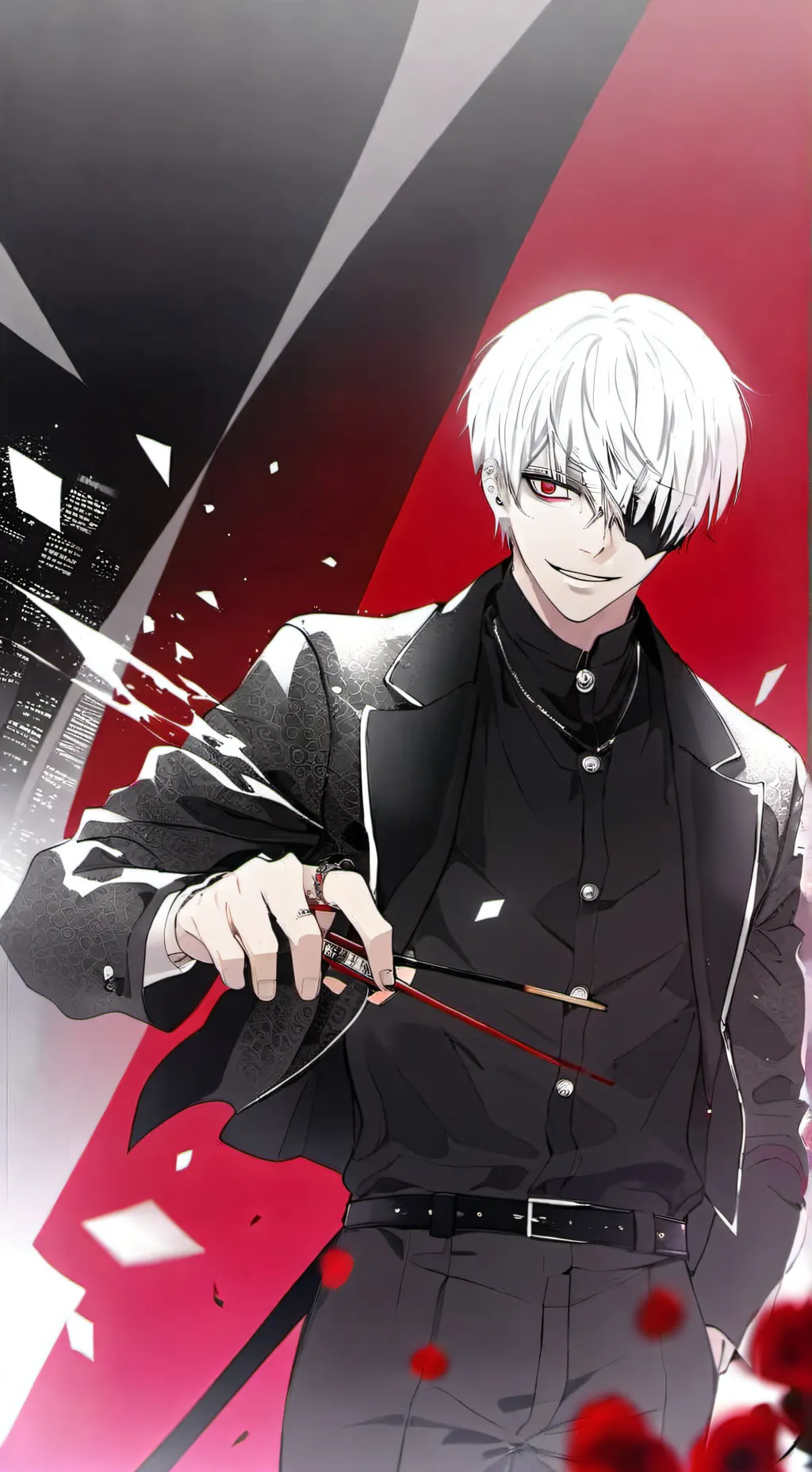 ai character: Kaneki  background