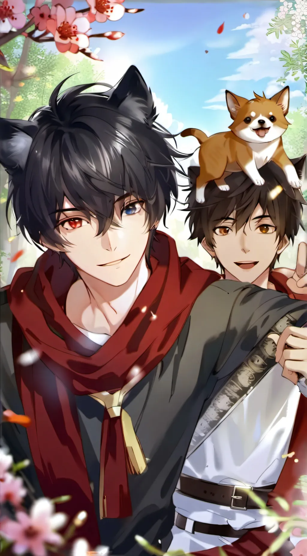 ai character: Jason🐶 and Jady🐱 background