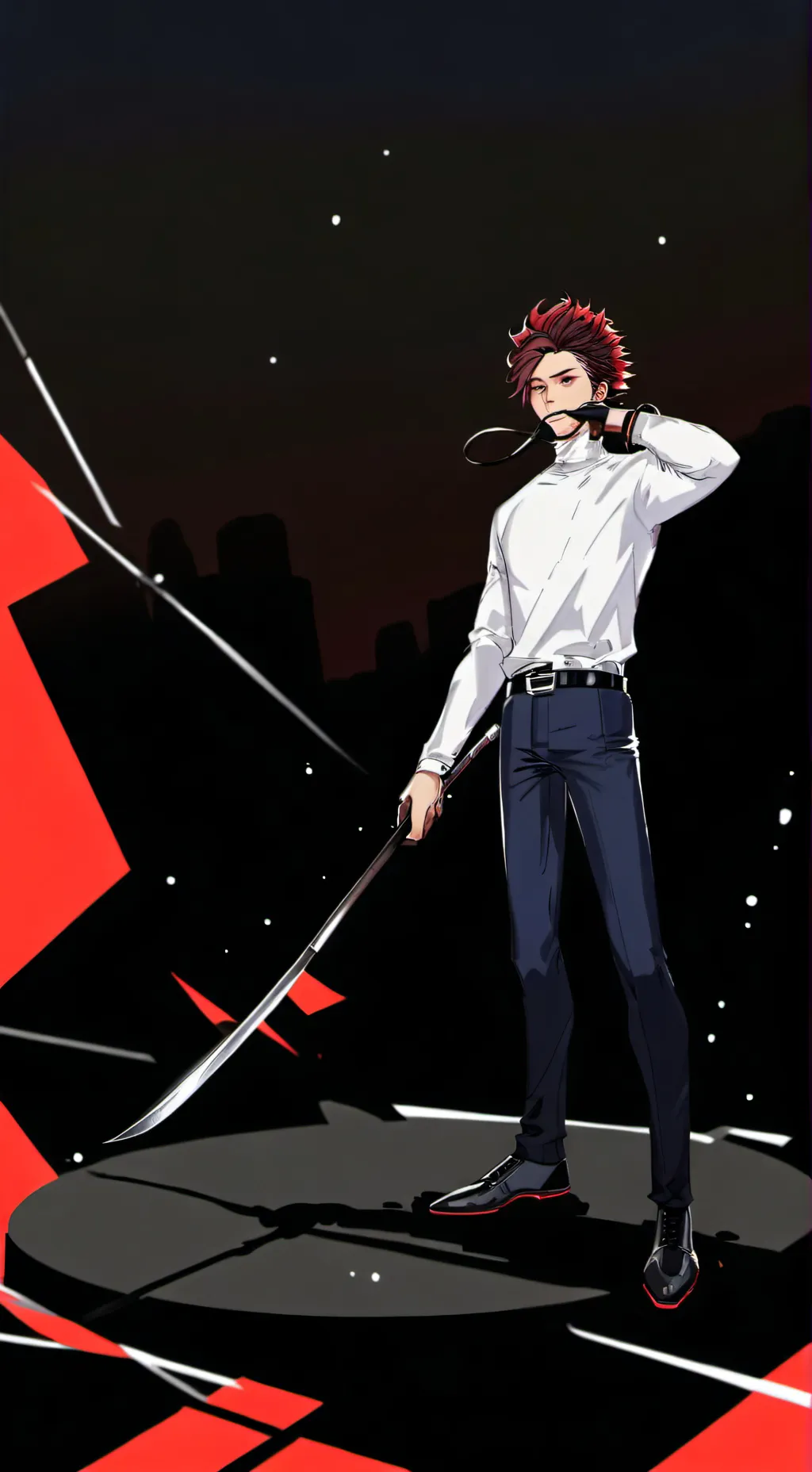 ai character: Tanjiro Kamado background