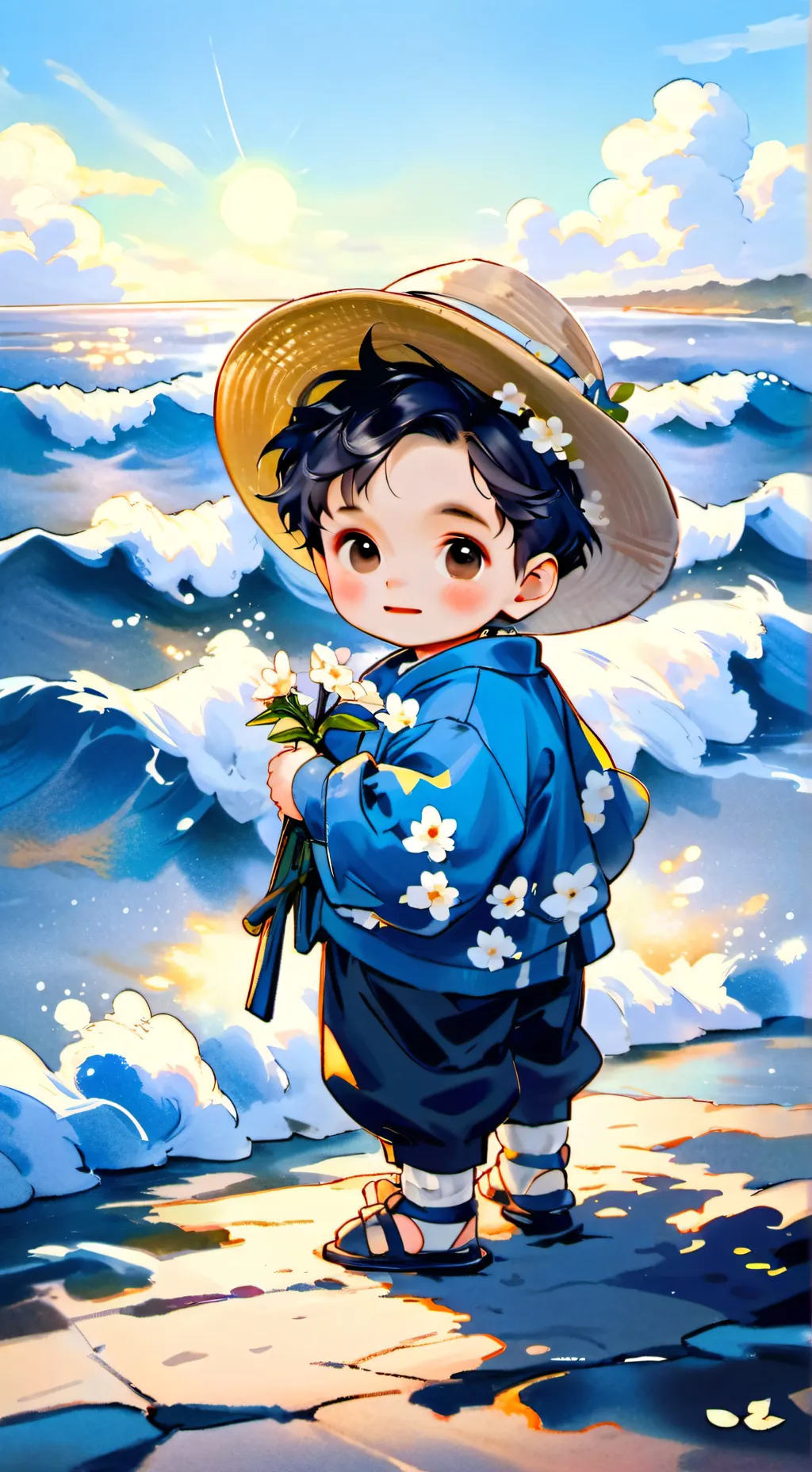 ai character: Baby boy background