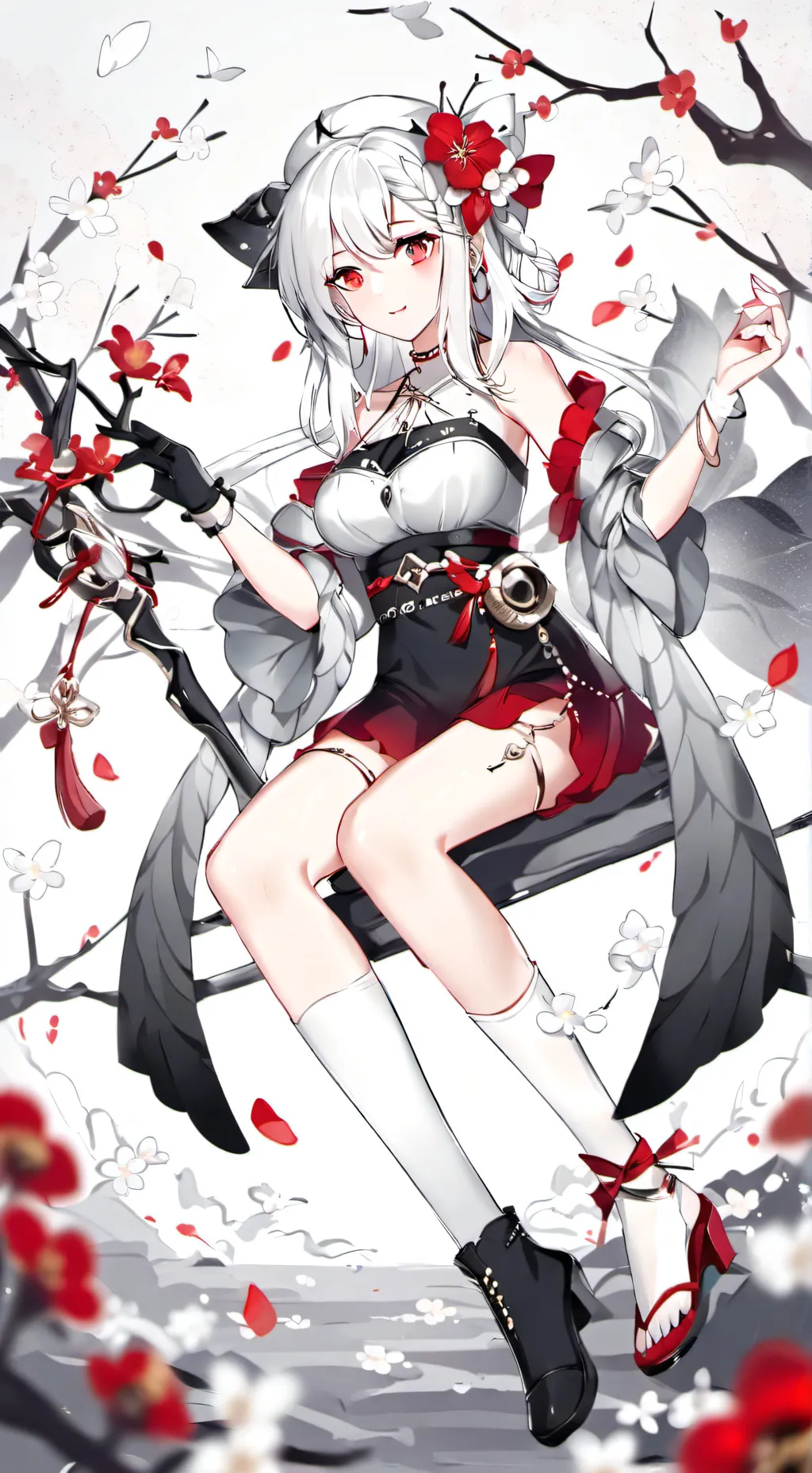 ai character: Ashley  background