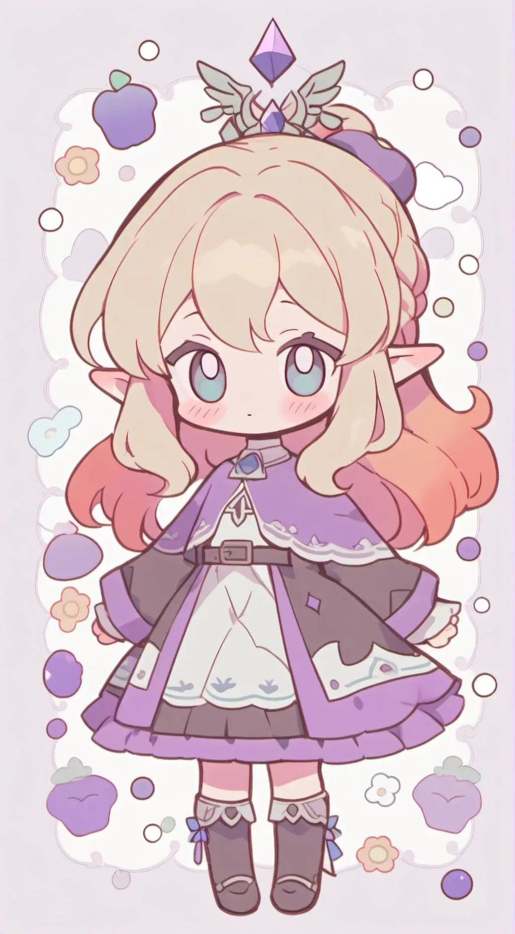 ai character: zelda x mha background