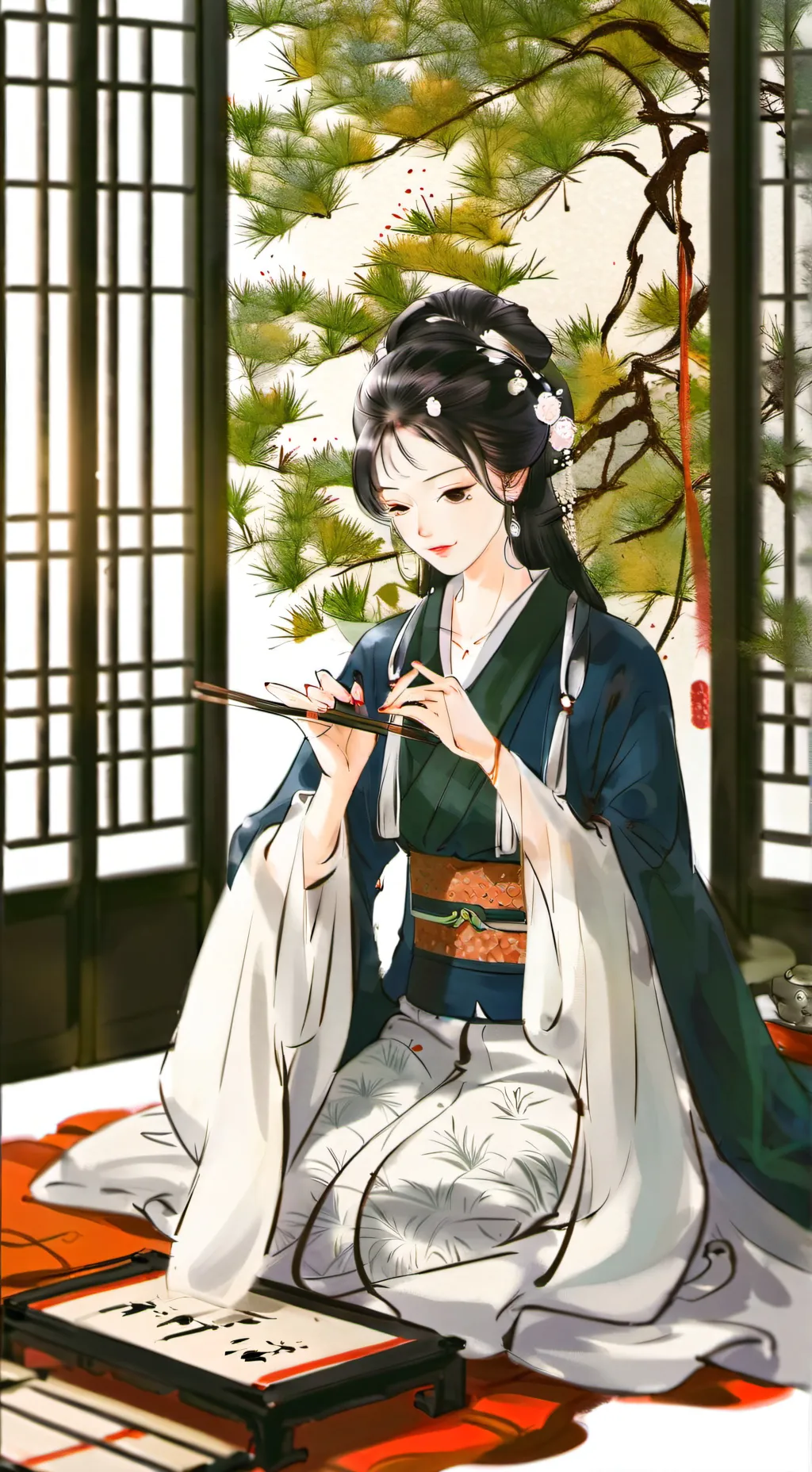 ai character: demon slayer background