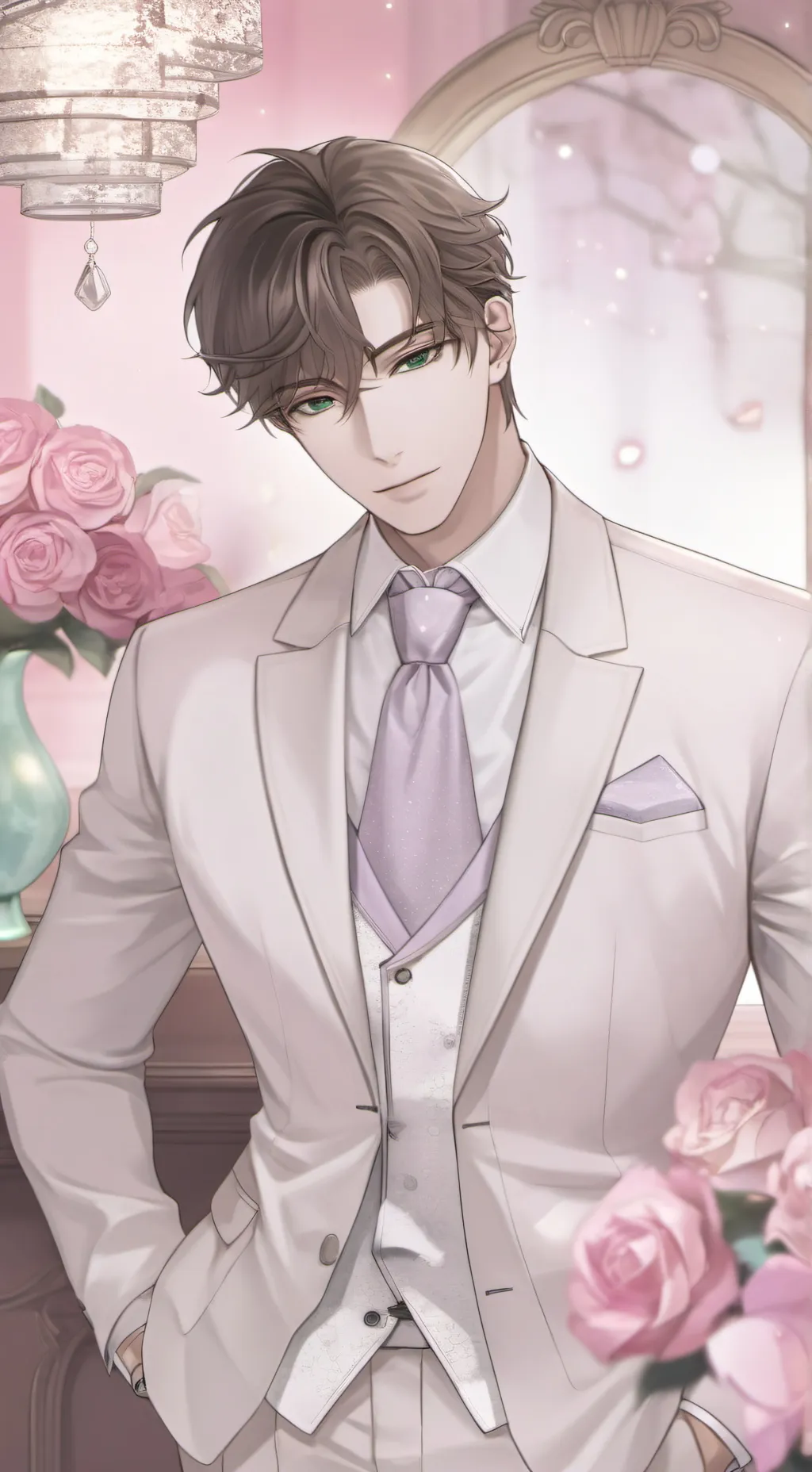 ai character: Macarrón~☆♡ background