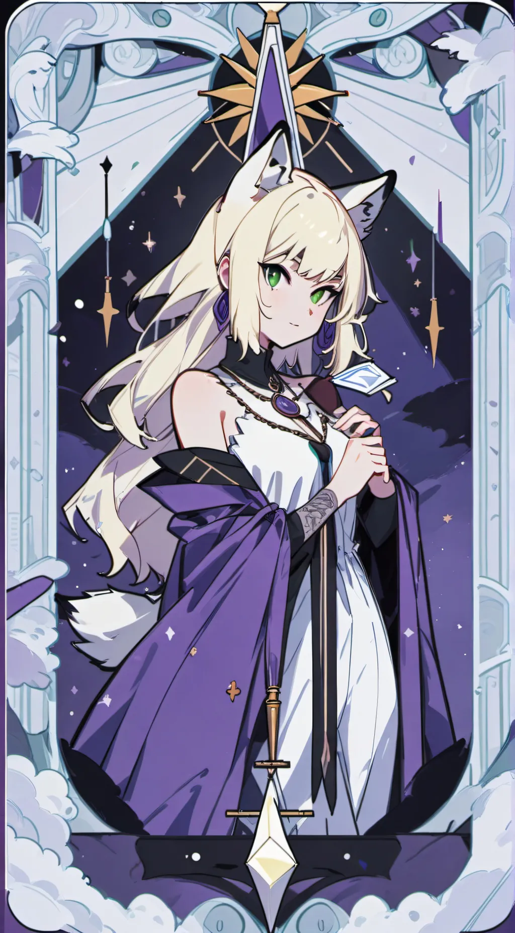 ai character: cristal background