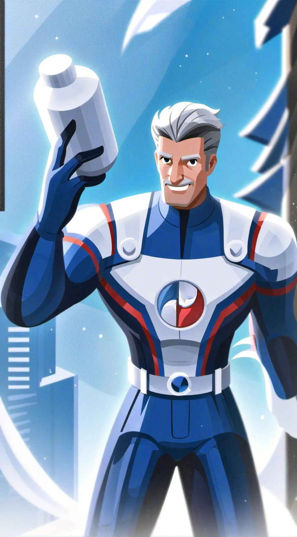 ai character: Pepsi man background