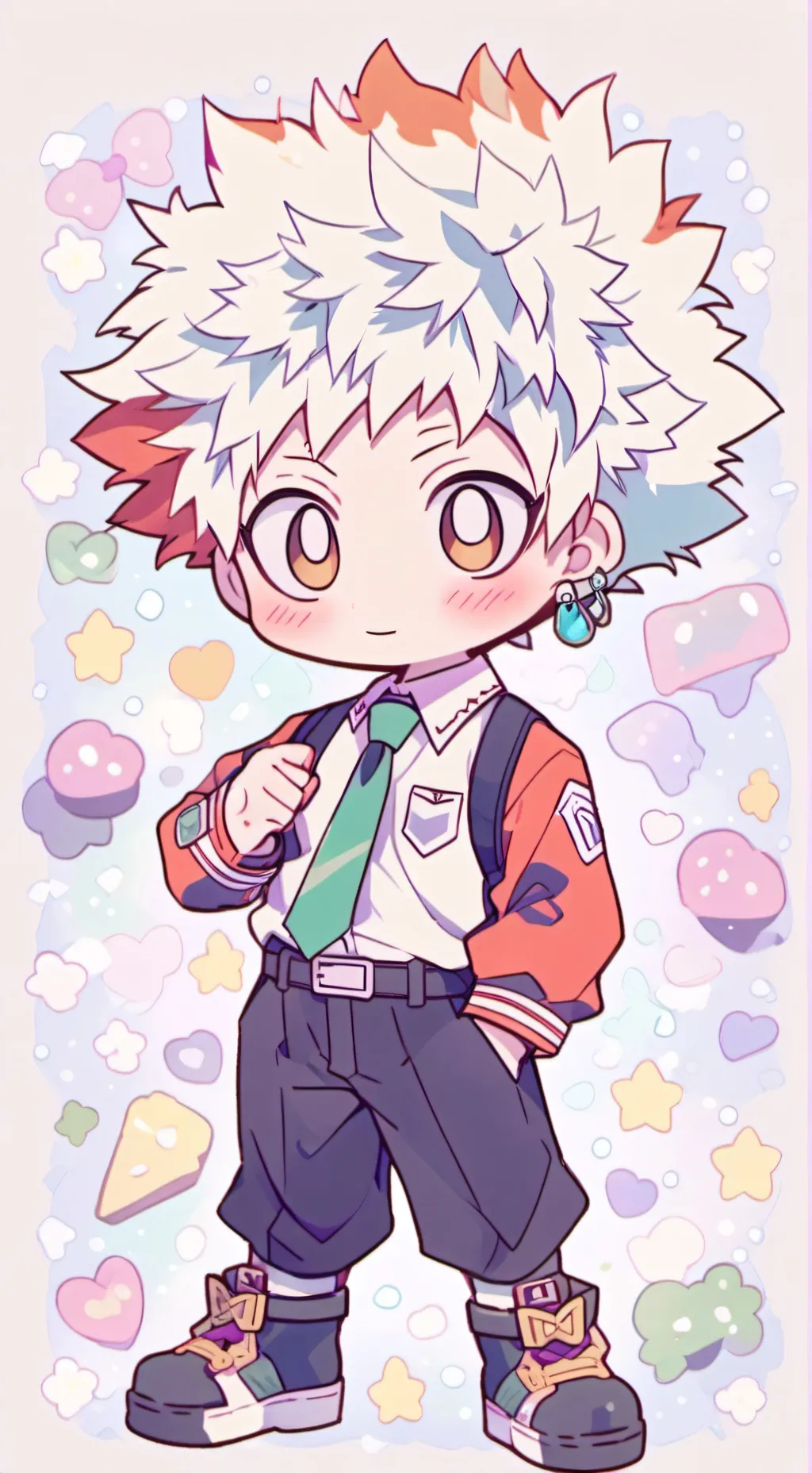ai character: Bakugo Nightmare background