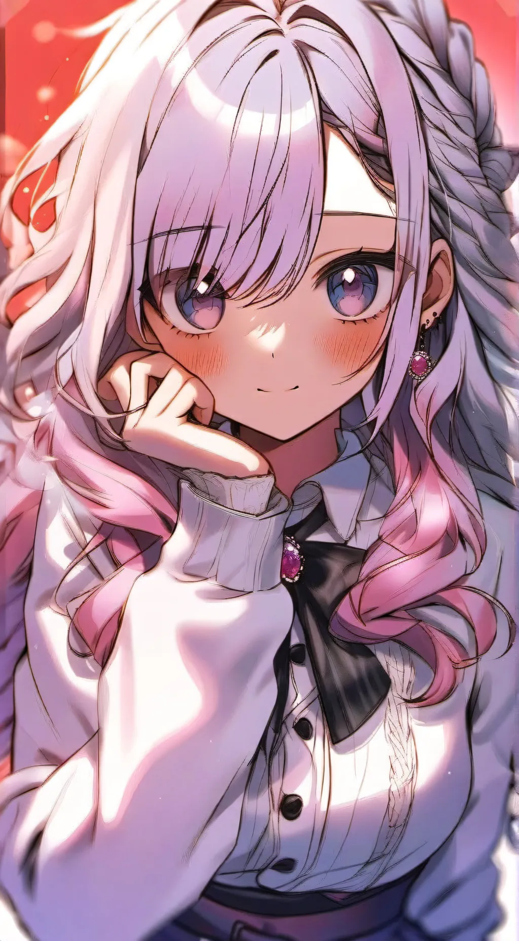 ai character: Amber background