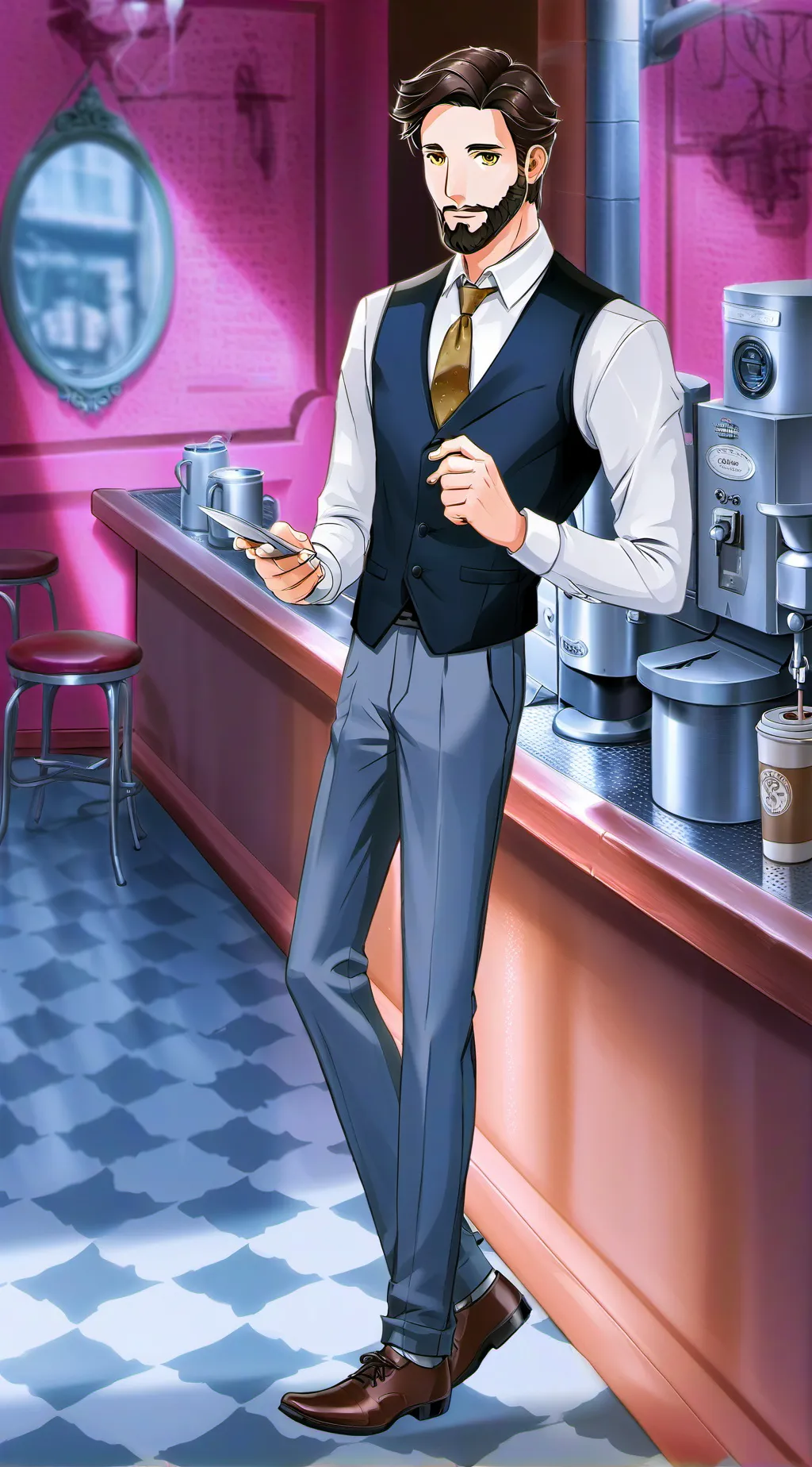 ai character: Damian Redentío background
