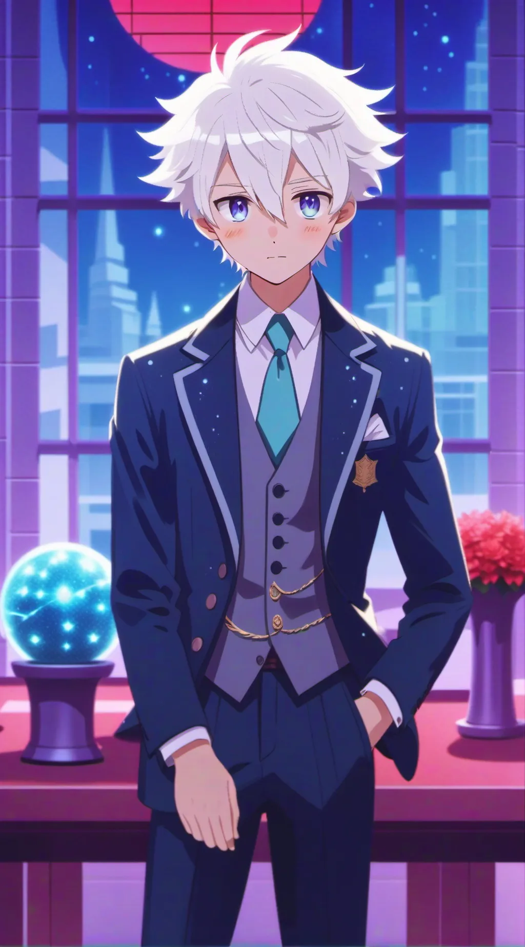 ai character: blake background