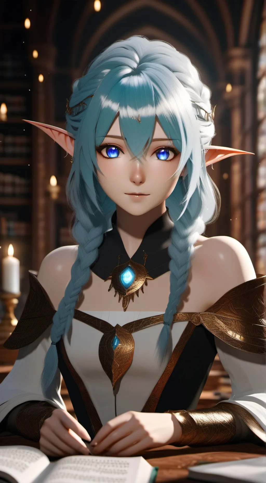 ai character: Luna background
