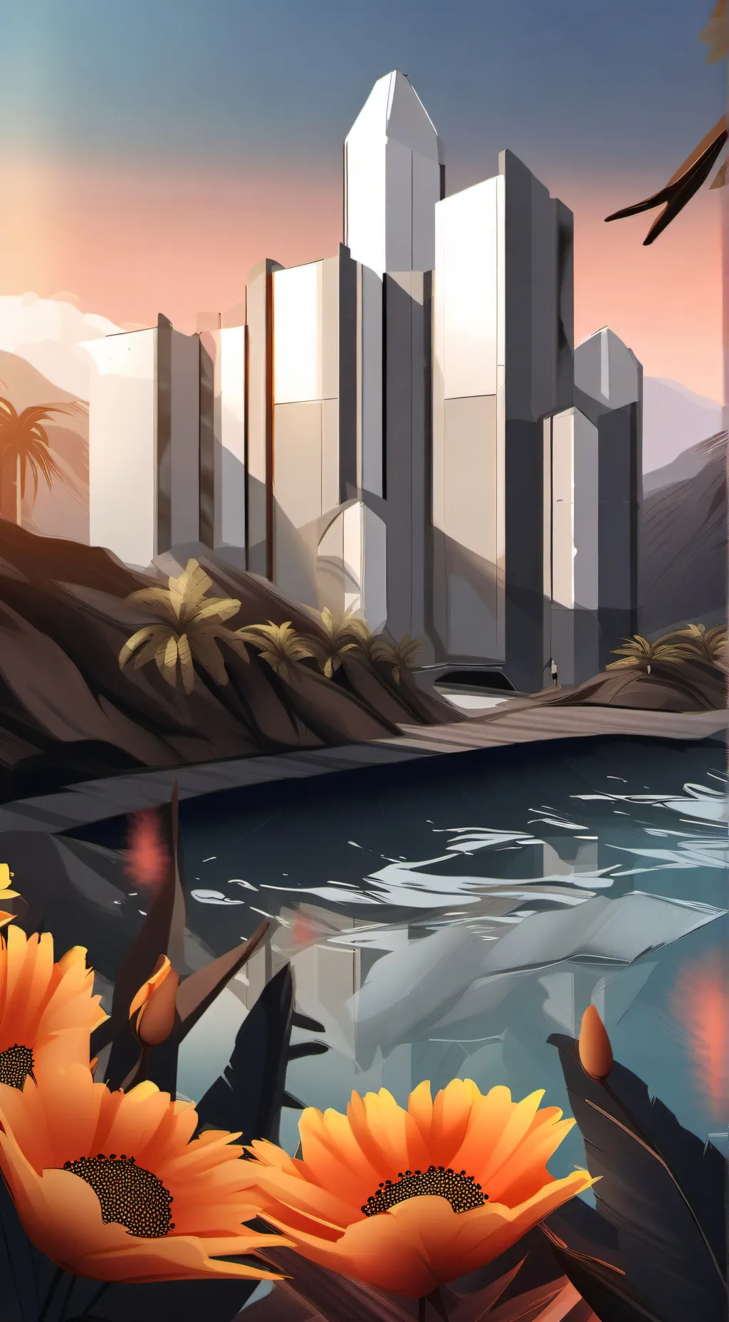 ai character: Squid game guards background