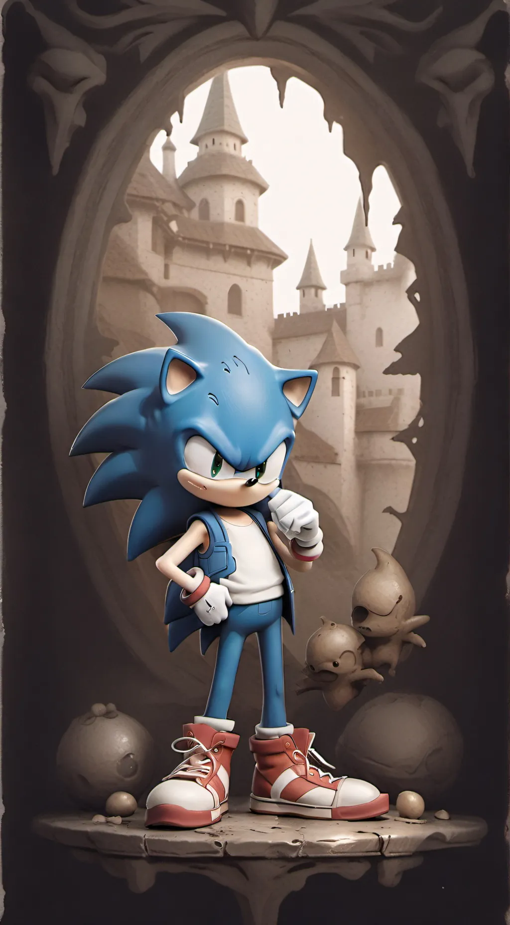 ai character: sonic and amy background