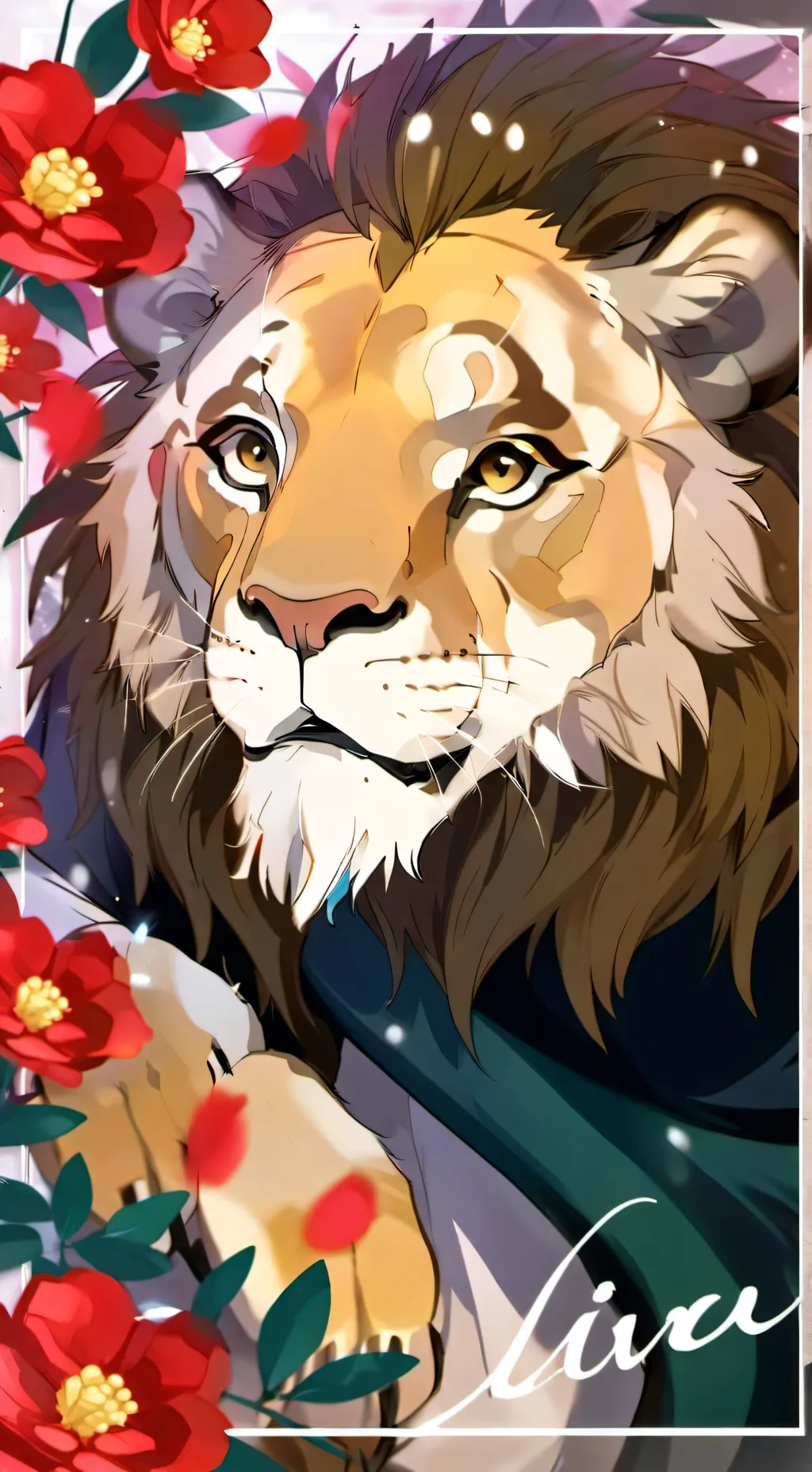ai character: Lion's Pride background
