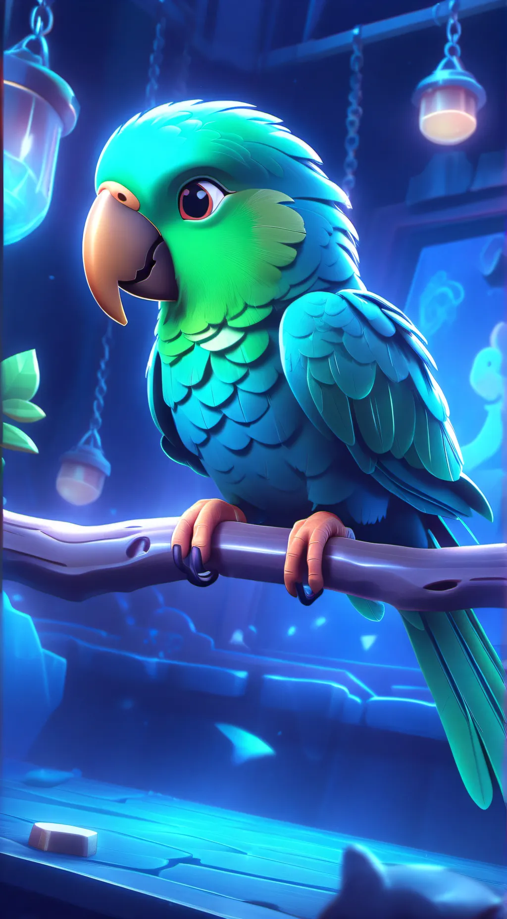 ai character: pajaro background