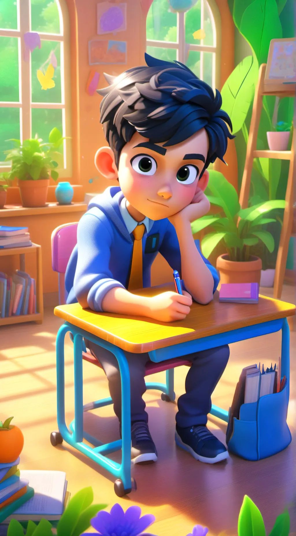 ai character: Jordan  background