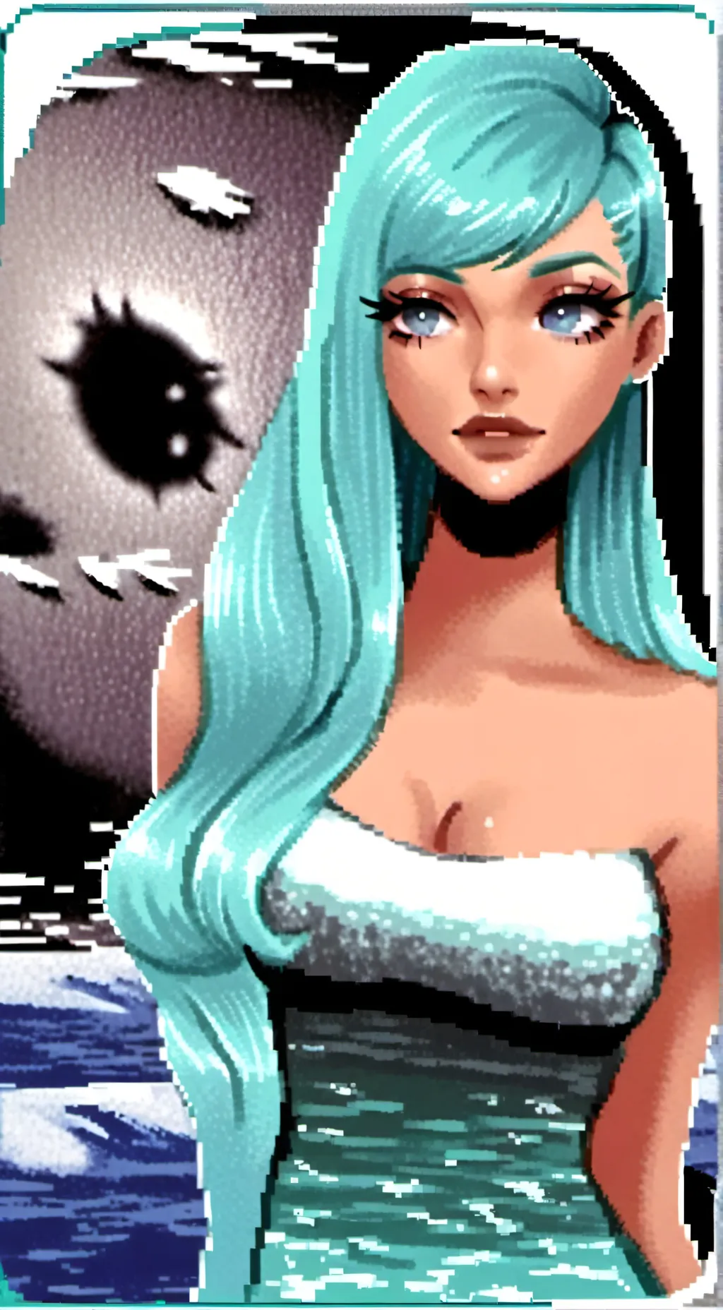 ai character: Sea monster background