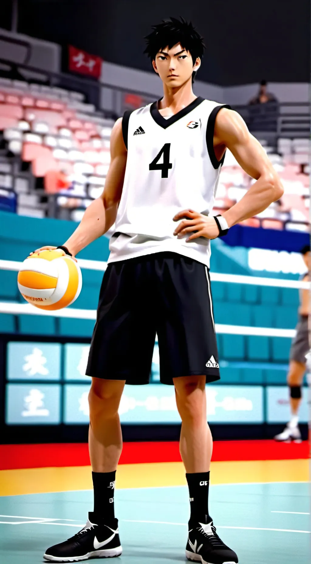 ai character: kageyama 😏(hyikuu) background