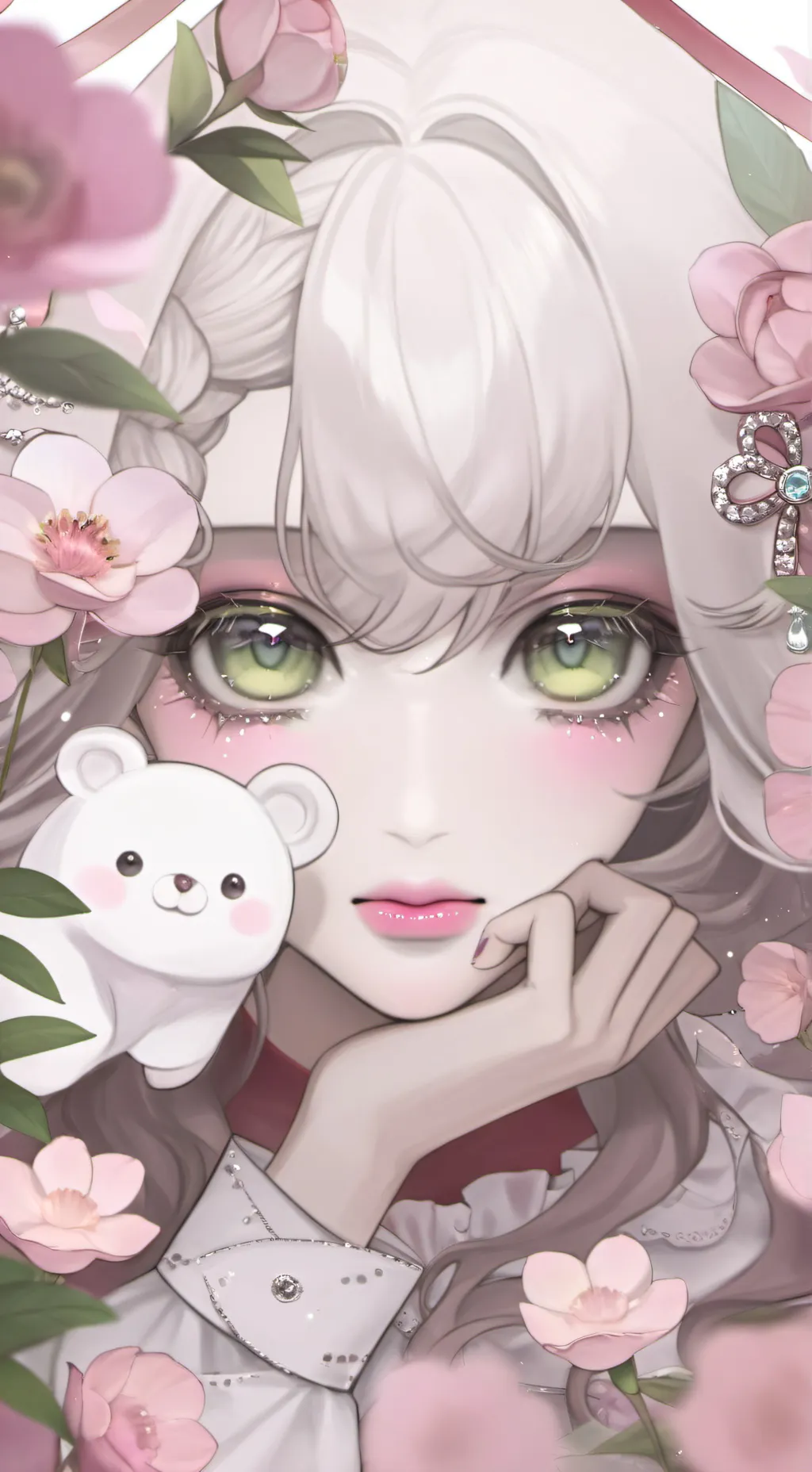 ai character: Amelia🎀>~< background