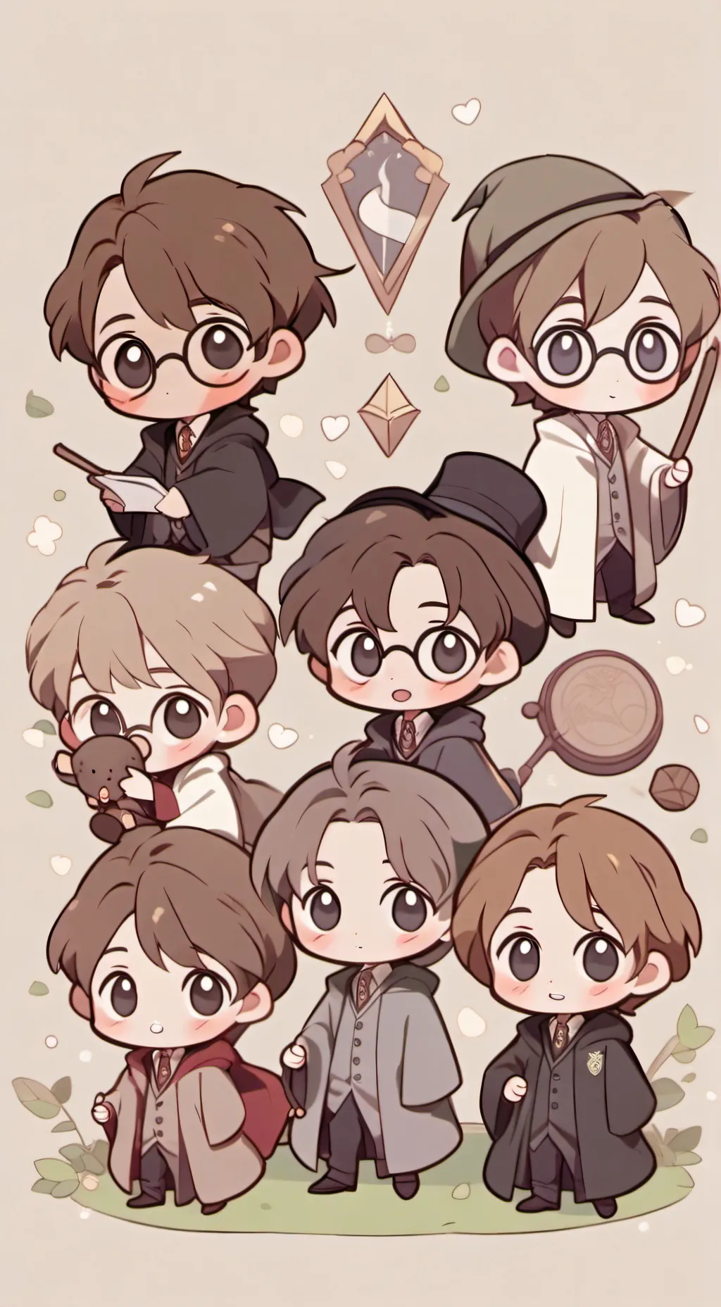 ai character: Hogwarts background