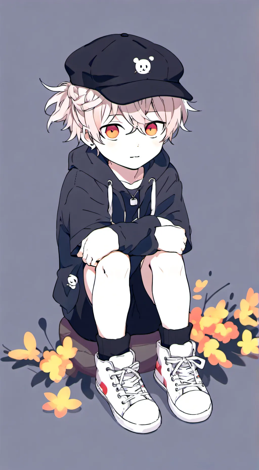 ai character: Cute boy  background