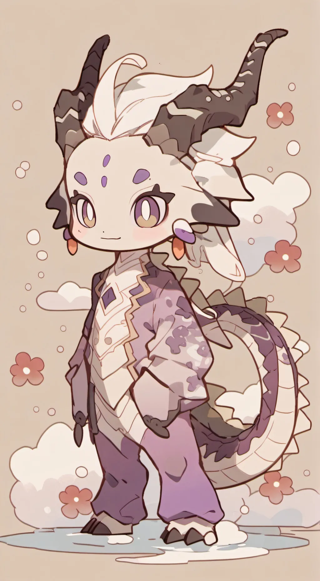 ai character: dragon boy background