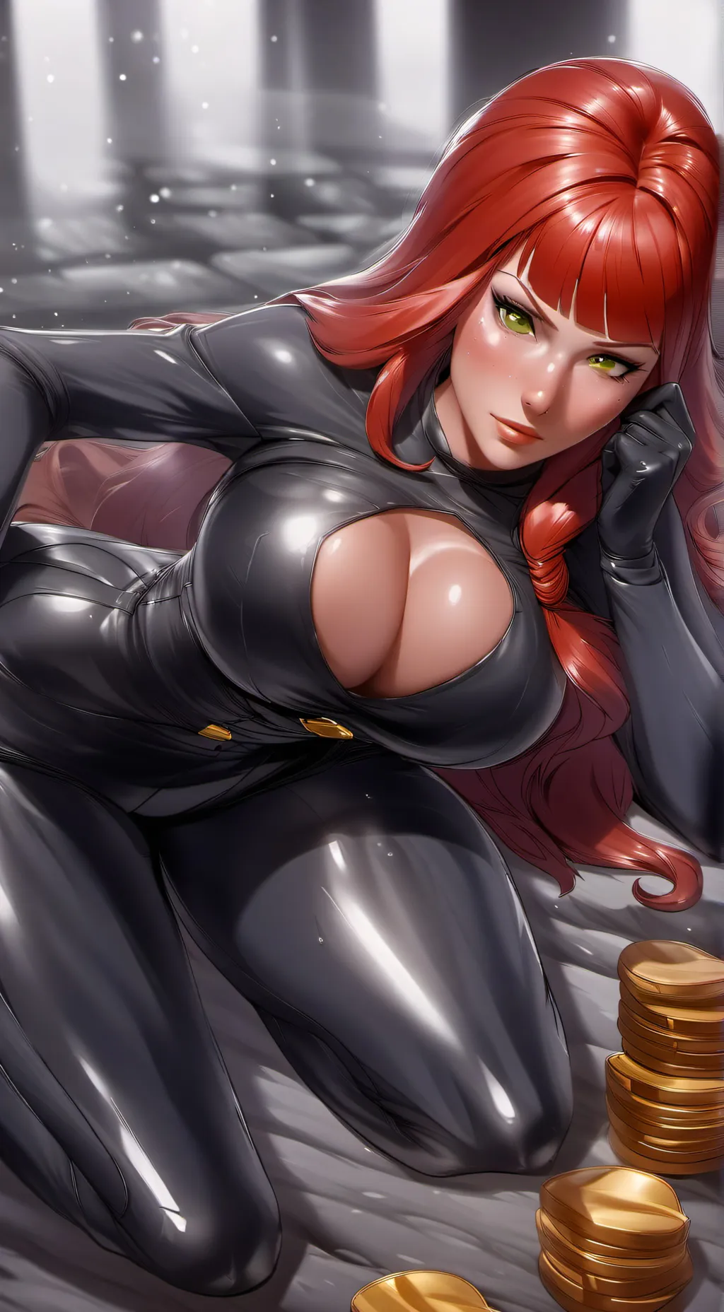 ai character: black widow background