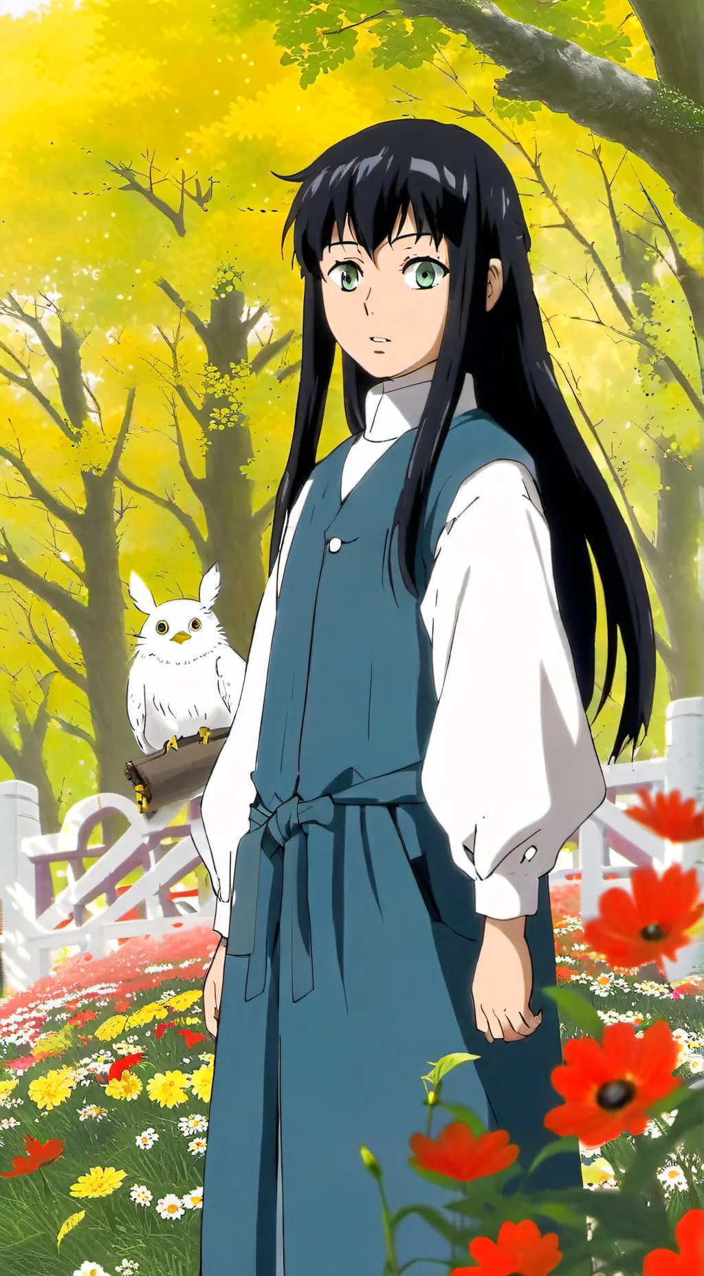 ai character: cat muichiro  background